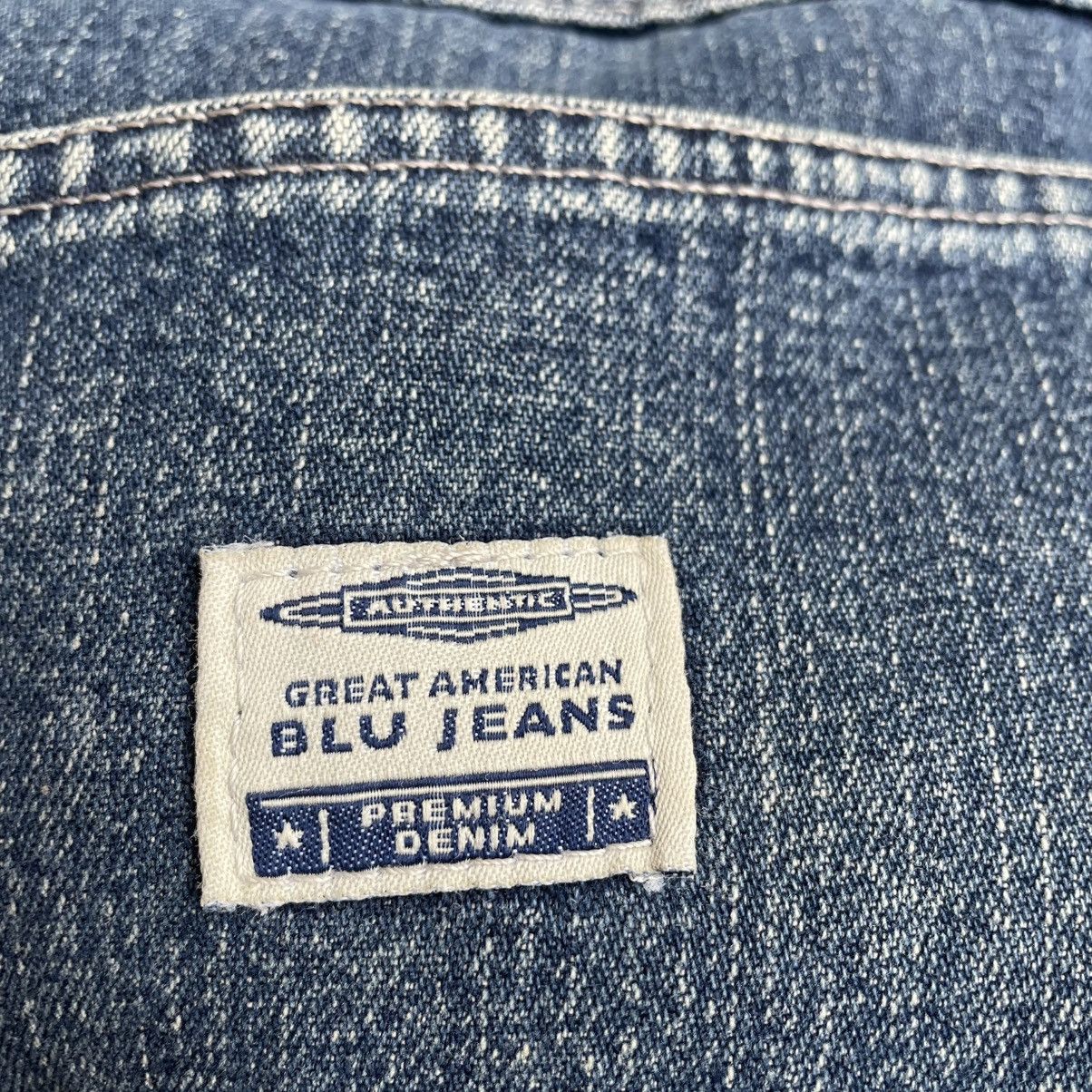 Japanese Brand 🔥American Blu Jeans Distress Baggy Bushpants Denim Size US 37 - 12 Thumbnail