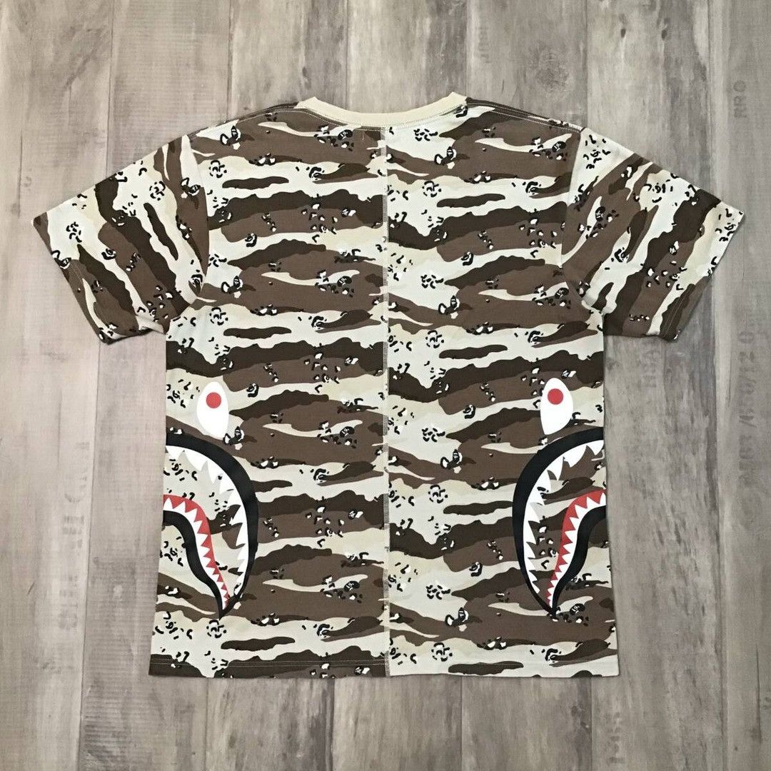 Bape BAPE DESERT CAMO Shark T-shirt a bathing ape Size US L / EU 52-54 / 3 - 4 Thumbnail