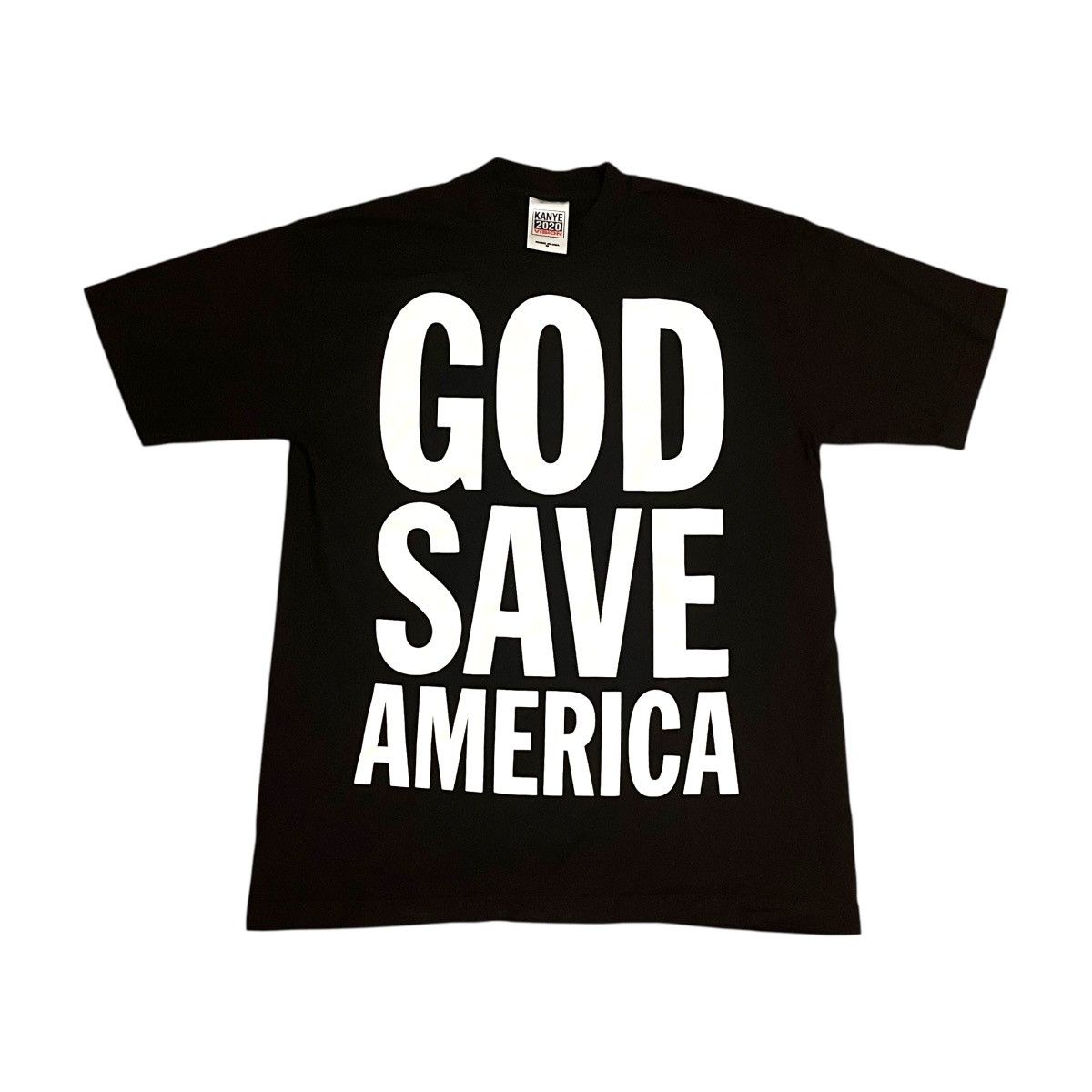 DEADSTOCK Kanye 2020 Vision God Save America T Shirt
