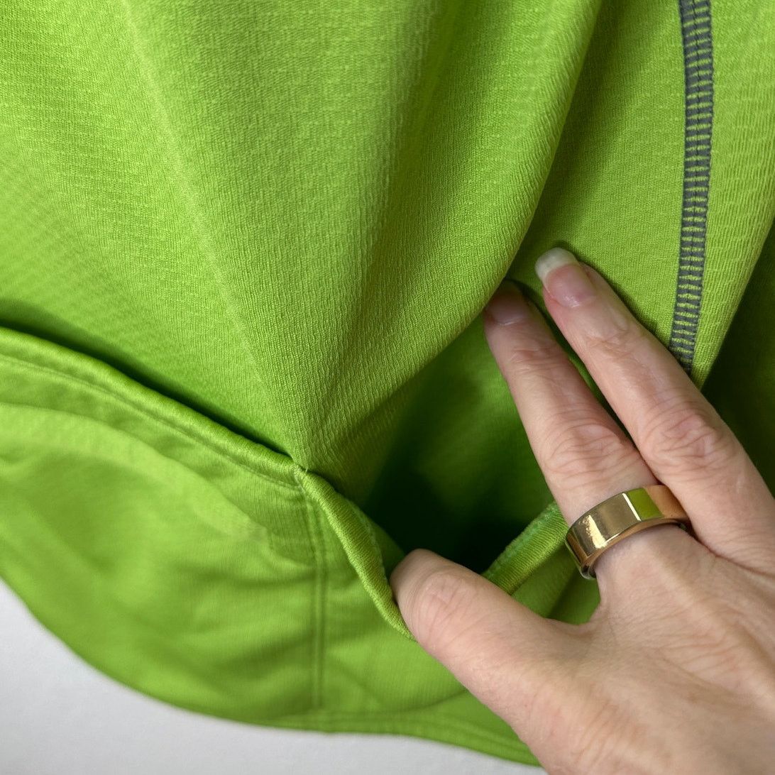 Other Cannondale Lime Green Front Zip Long Sleeve Workout Top L Size 34" / US 12 / IT 48 - 9 Thumbnail