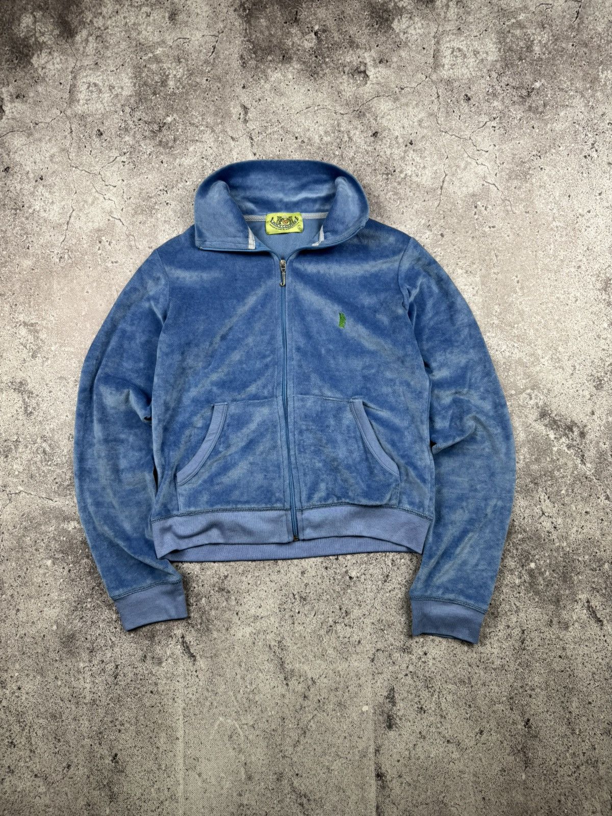 Juicy Couture VINTAGE JUICY COUTURE VELOUR TRACK ZIP HOODIE Y2K Size L / US 10 / IT 46 - 1 Thumbnail