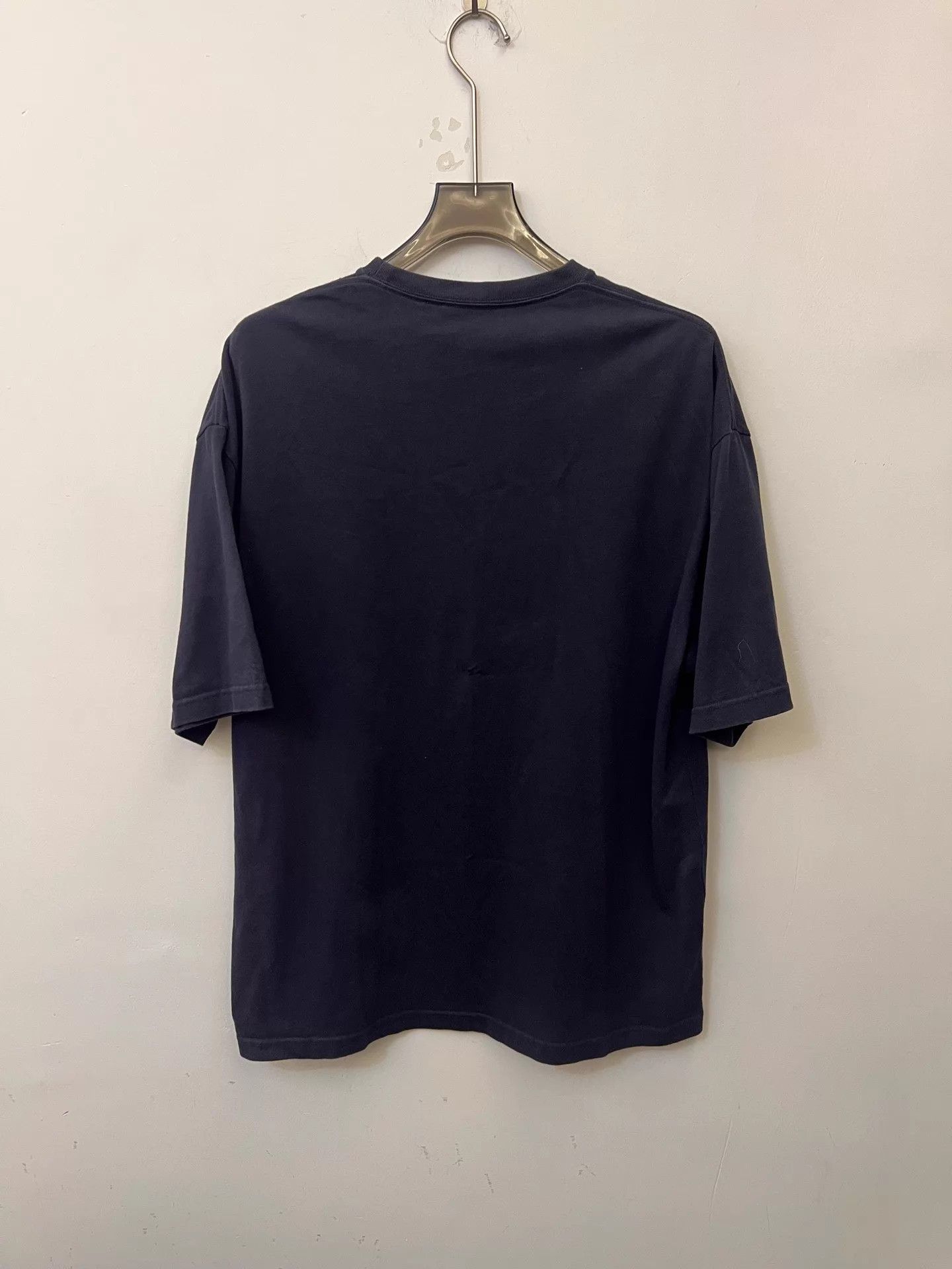 Balenciaga Balenciaga Wheat Logo Crew T-shirt Navy Blue Size S Size US S / EU 44-46 / 1 - 3 Thumbnail