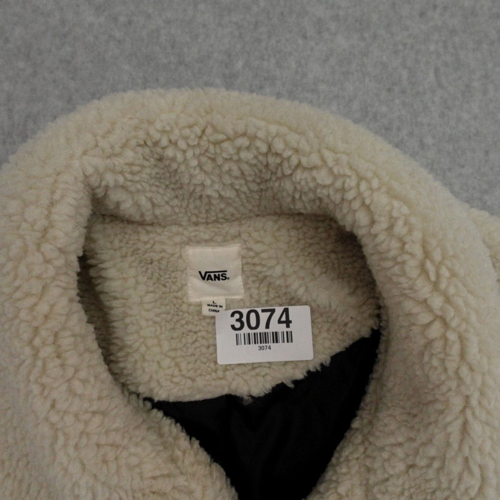 Vans VANS Jacket Womens Large Snow Out Fleece Zip Up Jacket White Size L / US 10 / IT 46 - 3 Thumbnail