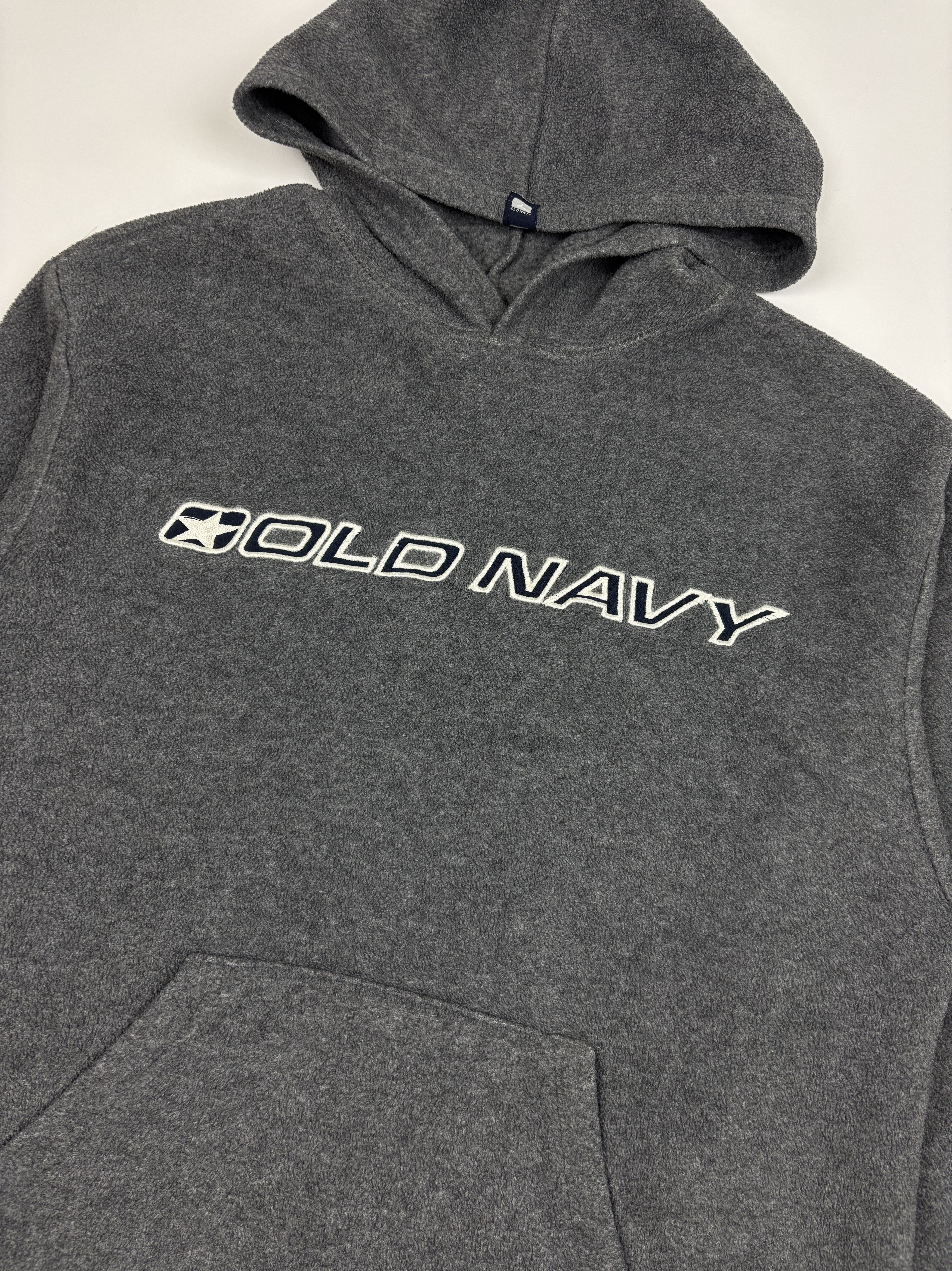 Old Navy Vintage Old Navy Grey Fleece Hoodie Size US S / EU 44-46 / 1 - 2 Thumbnail