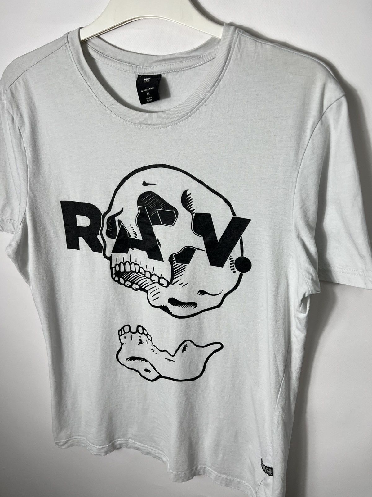 G-Star Vintage streetwear y2k G-Star Raw Big Logo Scull T-shirt Size US M / EU 48-50 / 2 - 3 Thumbnail