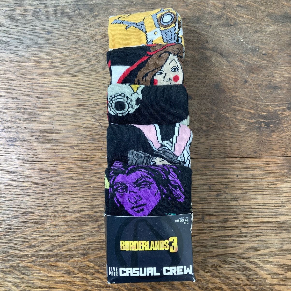 Other Borderlands 3 Casual Crew Socks - Five 5 Pair Size ONE SIZE - 1 Thumbnail