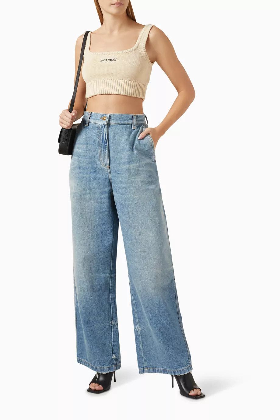 Palm Angels o1y1125 Denim Pant in Blue Size 25" / US 0 / IT 36 - 2 Thumbnail