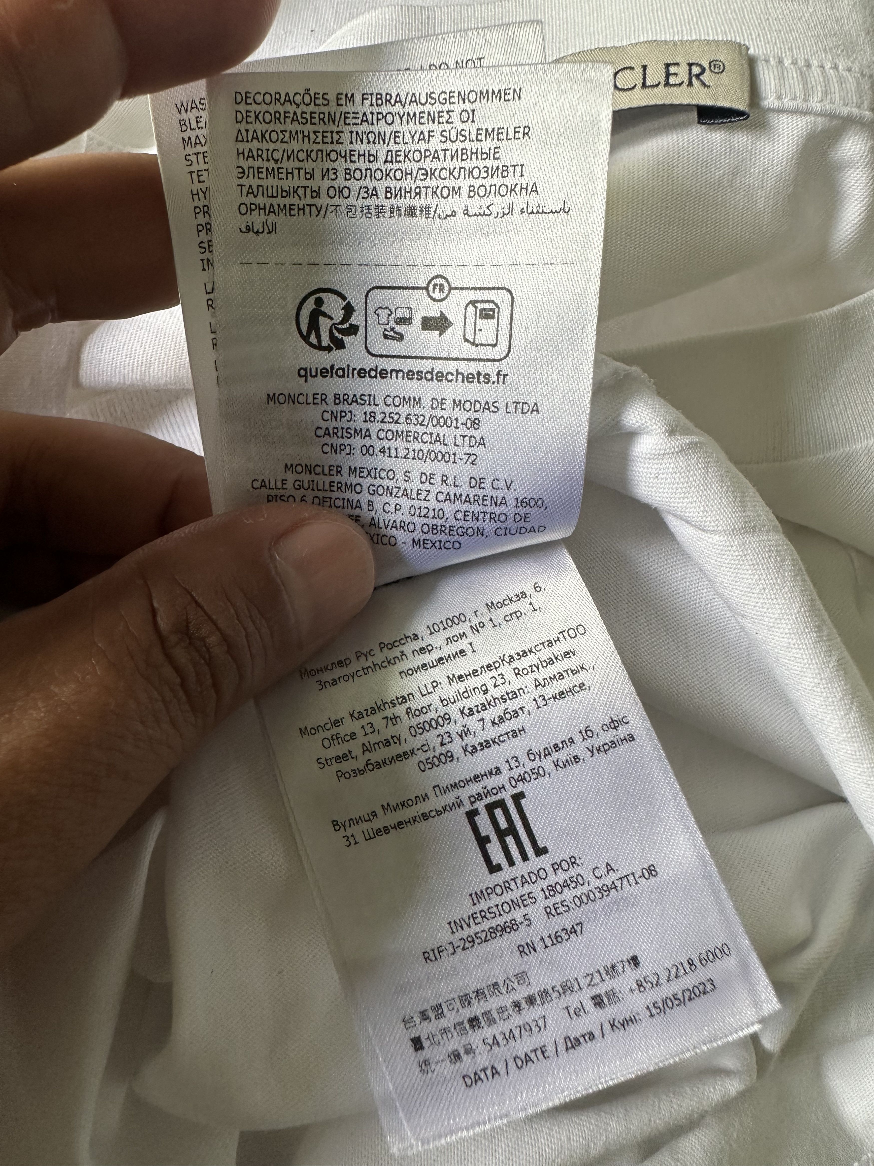 Moncler Moncler Logo Tee Size US XXL / EU 58 / 5 - 7 Thumbnail