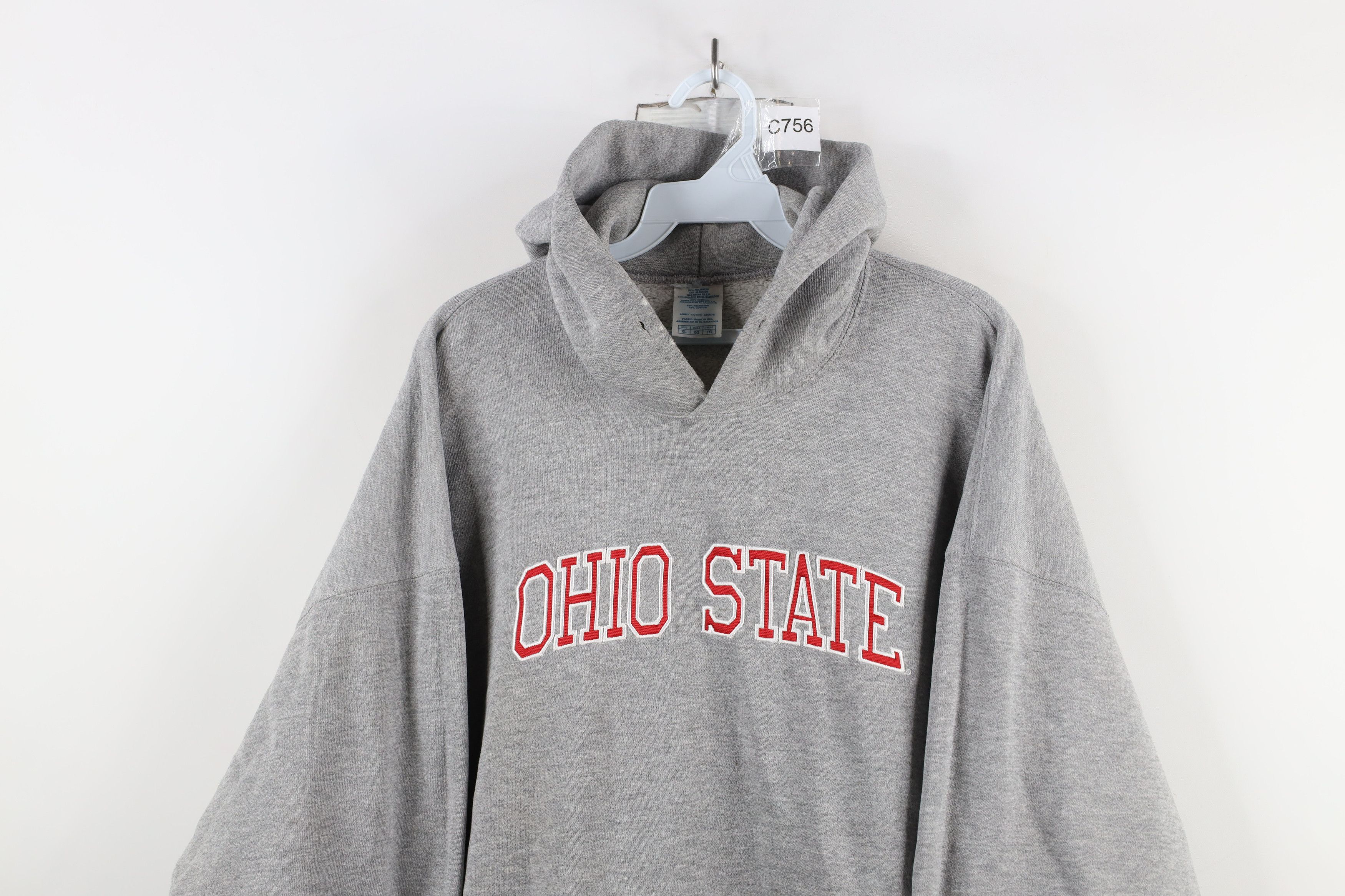 Vintage Vintage 90s Spell Ohio State University Hoodie Sweatshirt Size US XL / EU 56 / 4 - 2 Thumbnail
