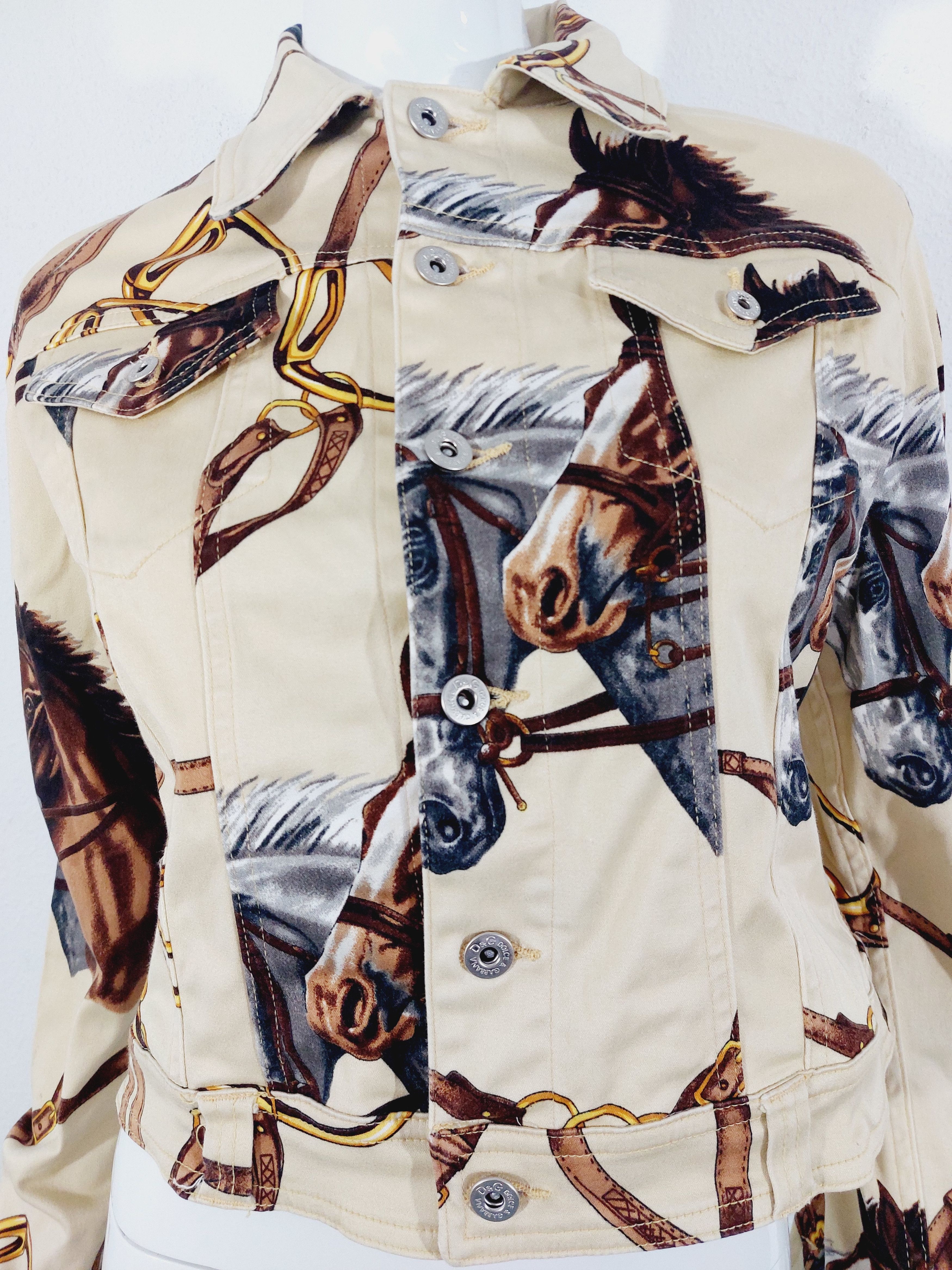 Dolce & Gabbana Dolce and Gabbana D&G Equestrian Western Horse Jacket Size S / US 4 / IT 40 - 6 Thumbnail