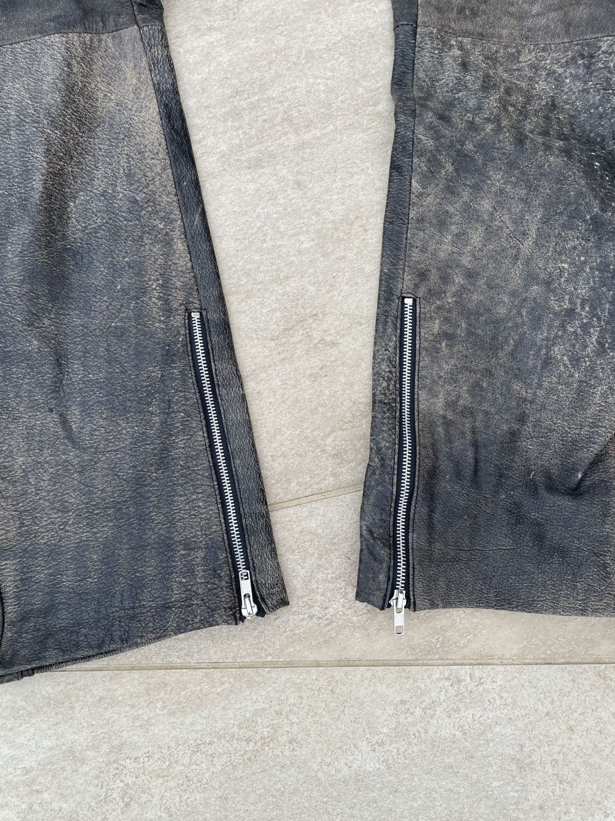 Other Years of Tears antique Racer pants/ cracked leather Size US 35 - 2 Thumbnail