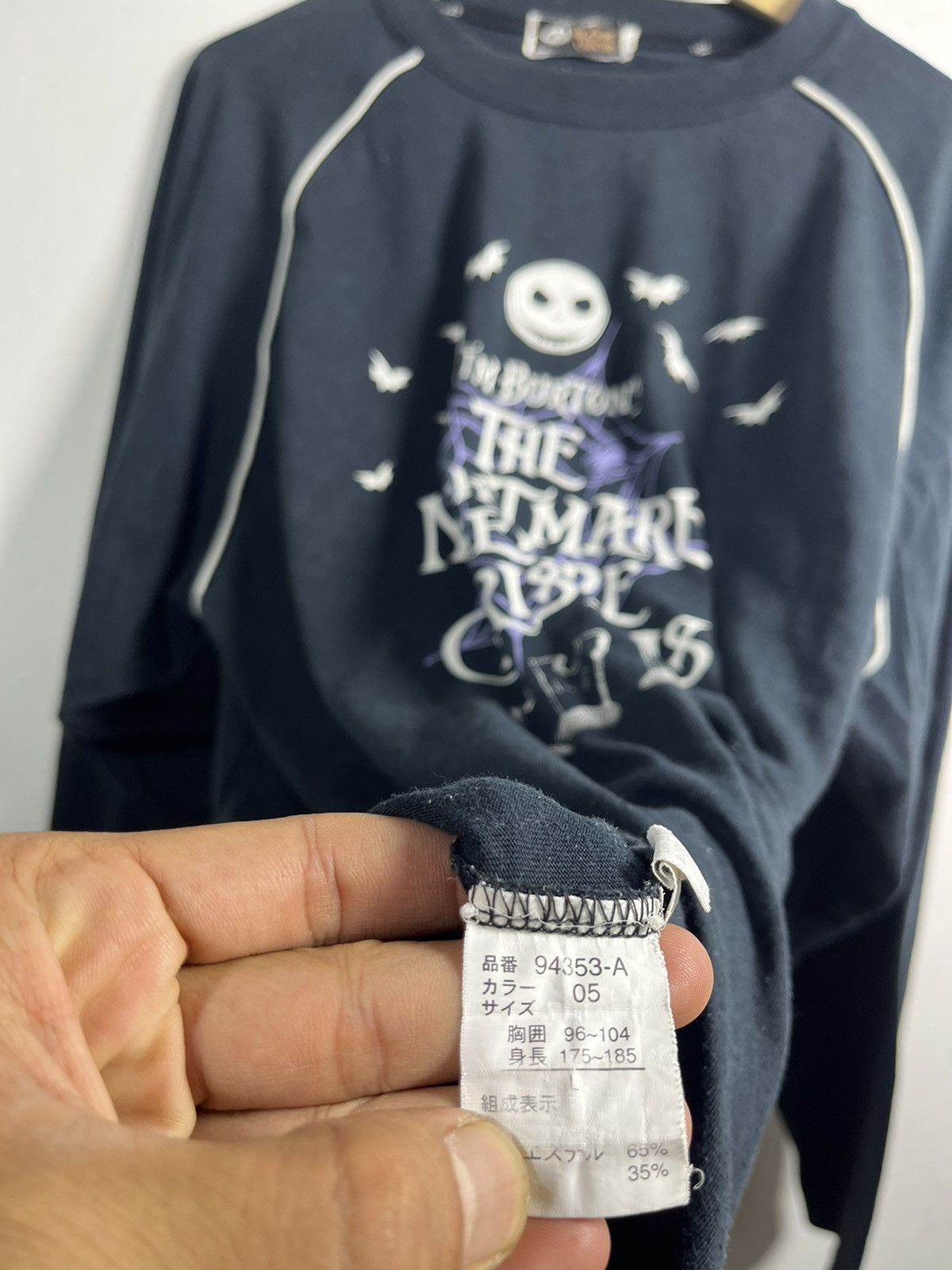 Disney Vintage Nightmare Before Christmas Long Sleeve Size US L / EU 52-54 / 3 - 4 Thumbnail