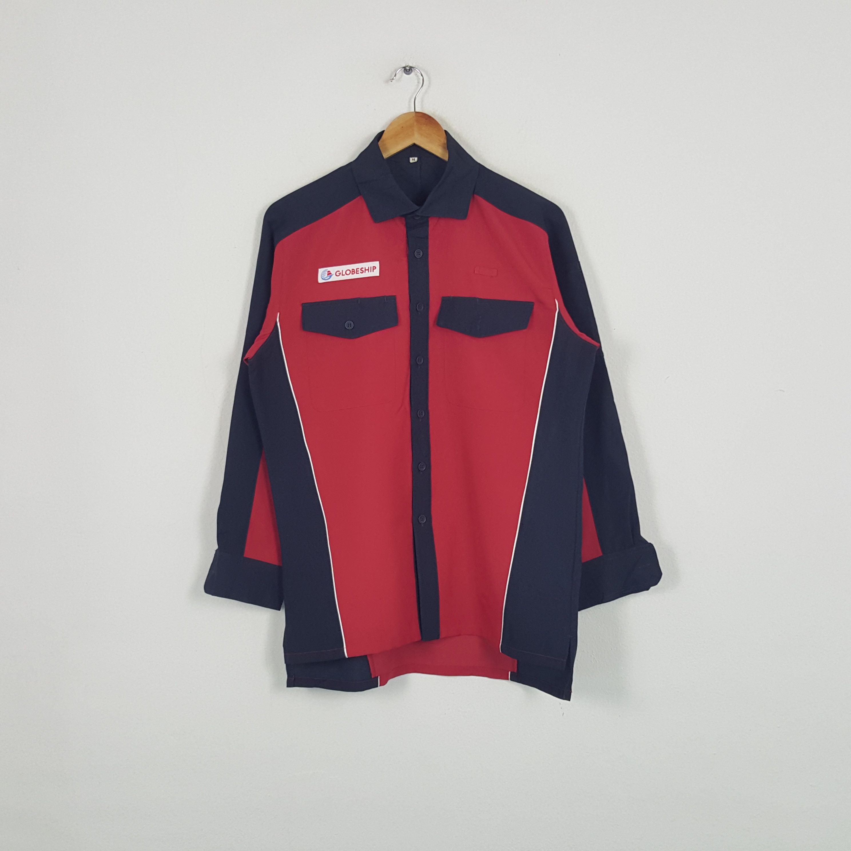 Japanese Brand × Vintage Vintage Globeship Japanese Work Shirt Jacket Size US M / EU 48-50 / 2 - 3 Thumbnail