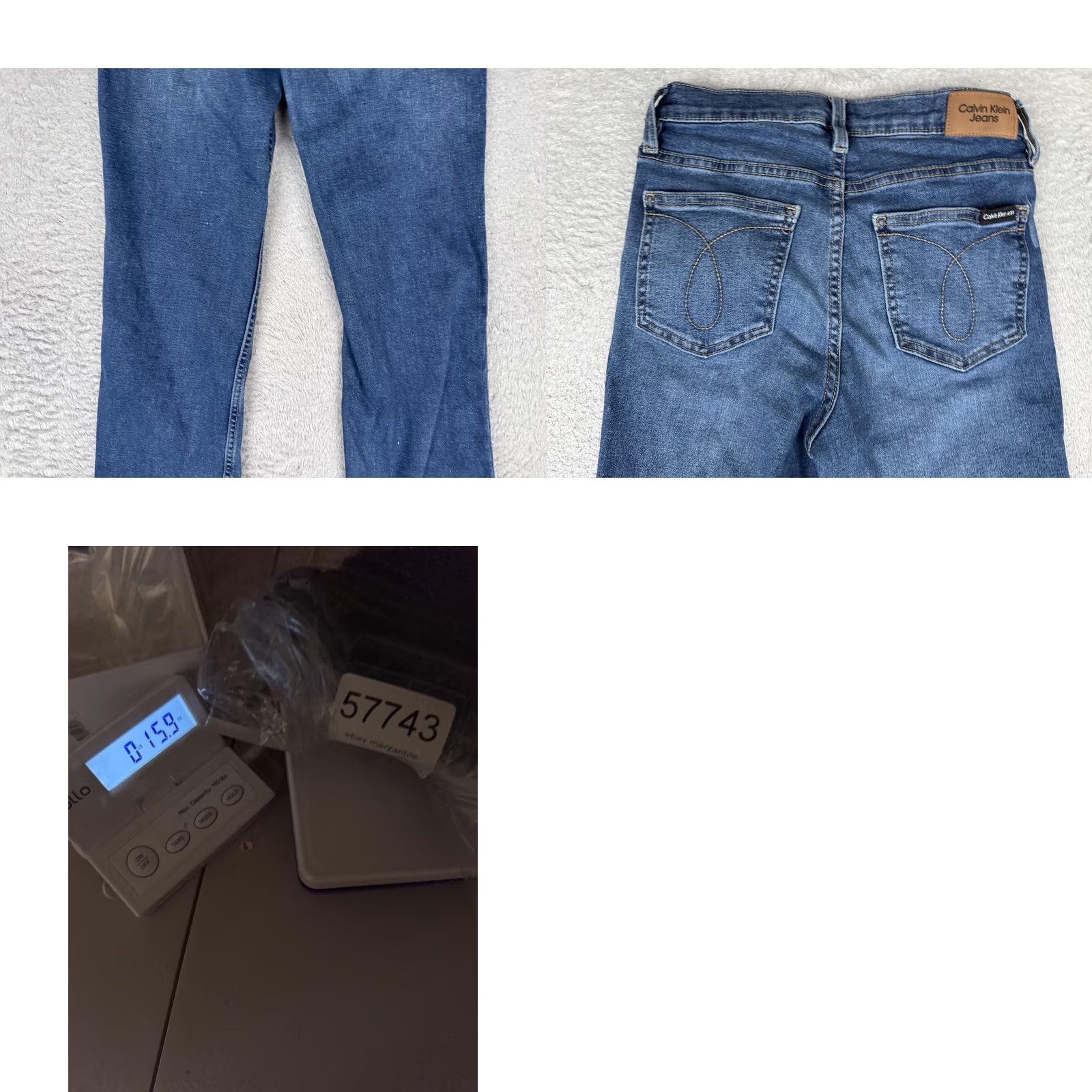 Calvin Klein Calvin Klein Jeans Womens Straight Jeans 2/26 Blue Wash Mid Rise Stretch Size 26" / US 2 / IT 38 - 10 Thumbnail