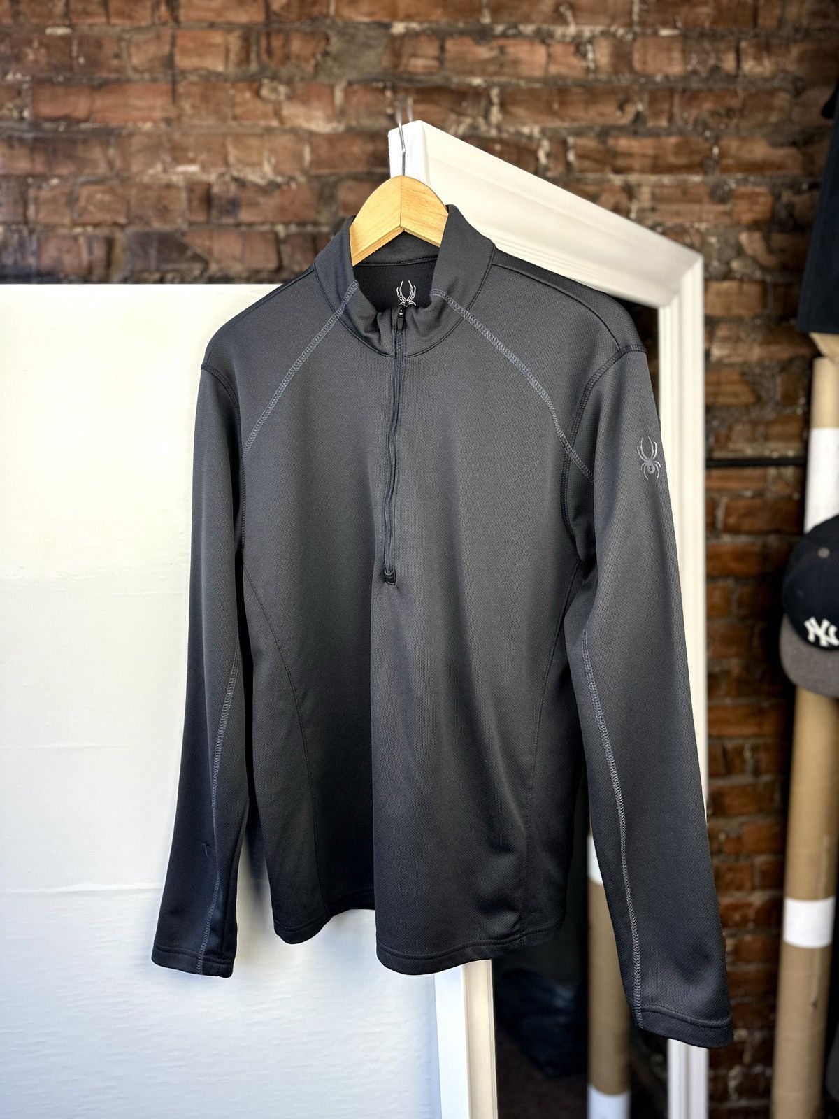 Spyder Mens Spyder 1/4 Sweatshirt Black Size: M Size US M / EU 48-50 / 2 - 1 Thumbnail