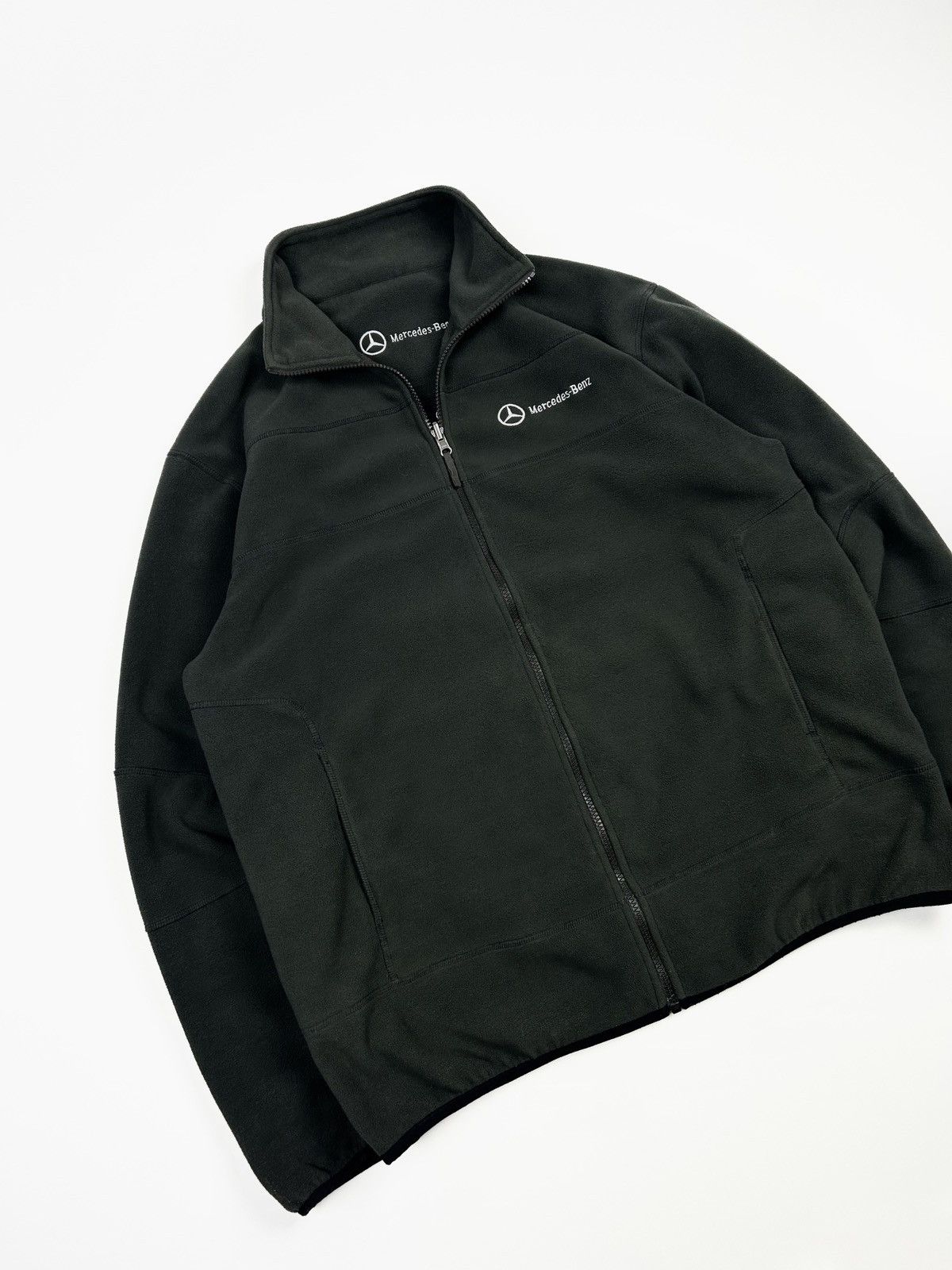 Audi × Mercedes-Benz vintage Mercedes Benz fleece Jacket Racing sweatshirt Size US L / EU 52-54 / 3 - 2 Thumbnail