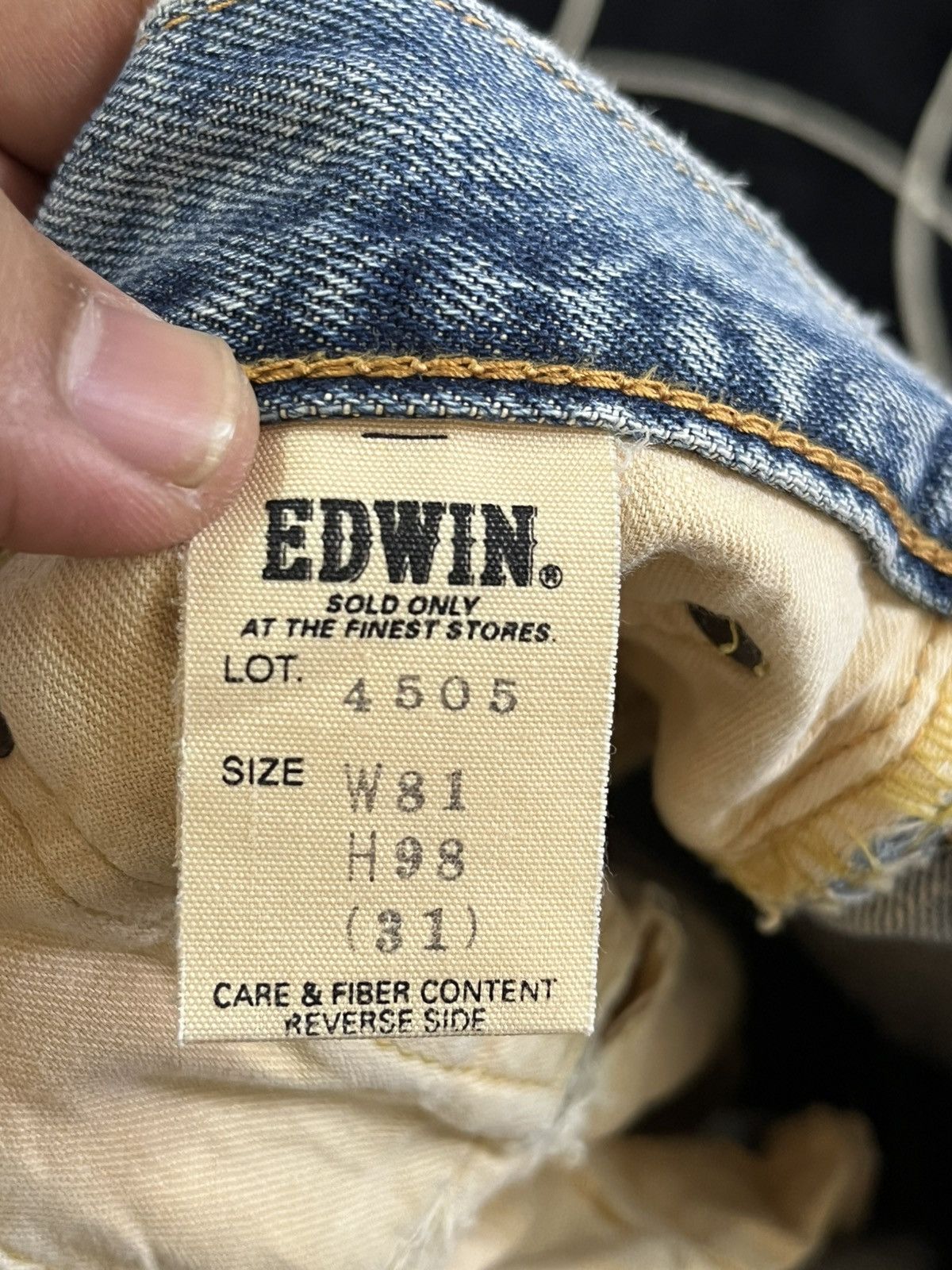 Edwin × Vintage Vintage Edwin 505x Selvedge Cut Off Shorts Denim Size US 30 / EU 46 - 10 Thumbnail