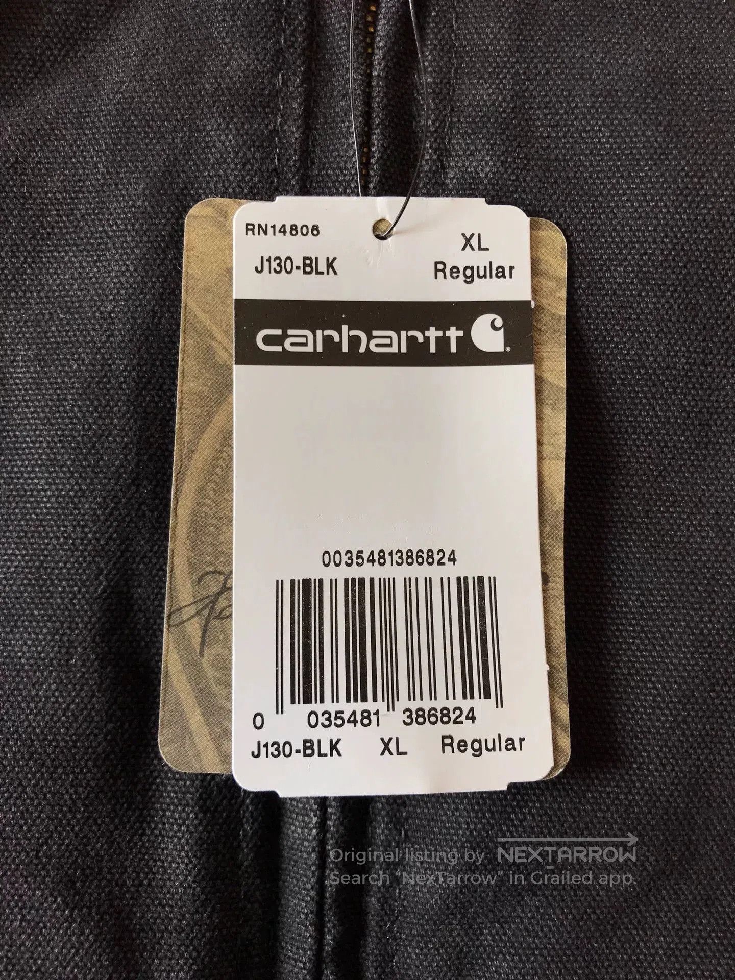 Carhartt Carhartt J130 Canvas Hooded Work Jacket. Size US XL / EU 56 / 4 - 8 Thumbnail