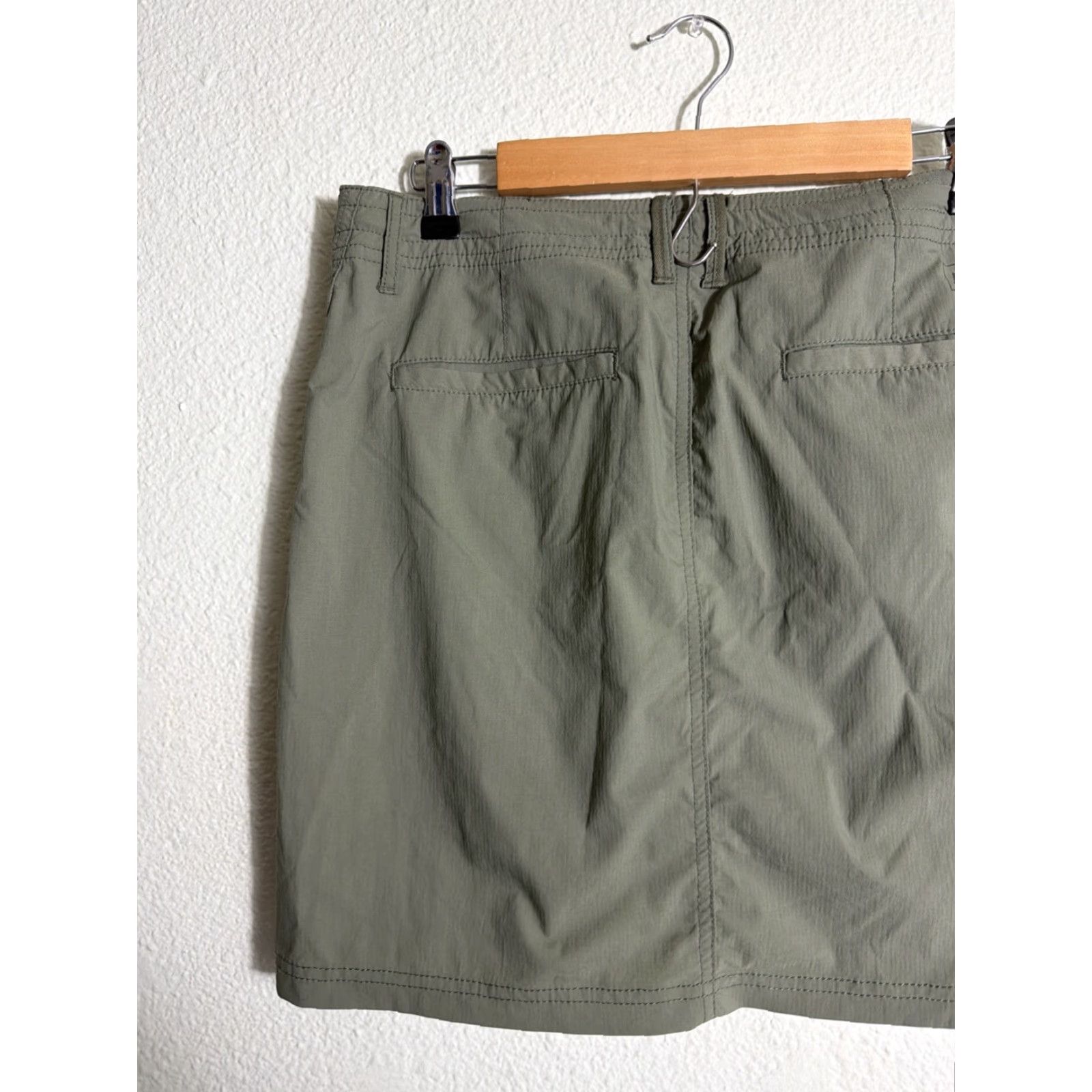 Vintage REI Women’s Size 8 Cargo Skirt Nylon Spandex Drawstring Army Green 31x17 Womens Size 30" / US 8 / IT 44 - 7 Thumbnail