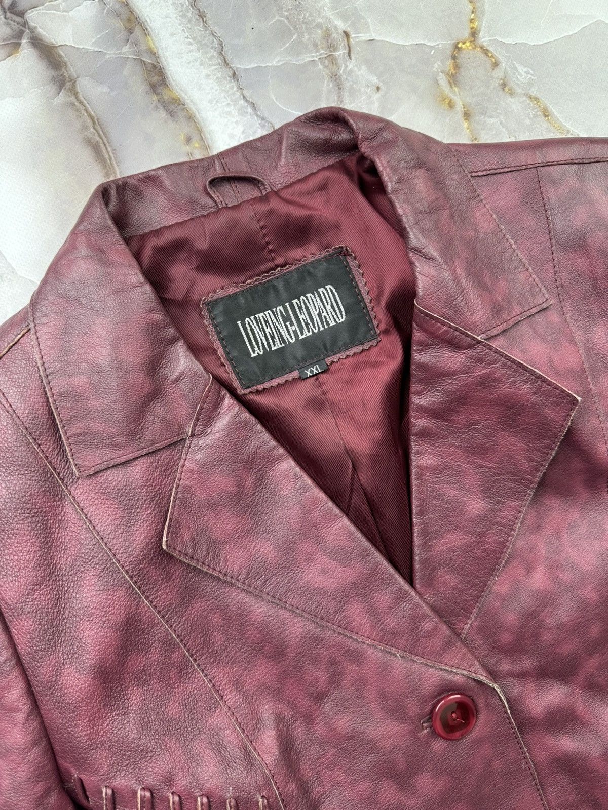 Japanese Brand Vintage Leather Jacket Size L / US 10 / IT 46 - 2 Thumbnail