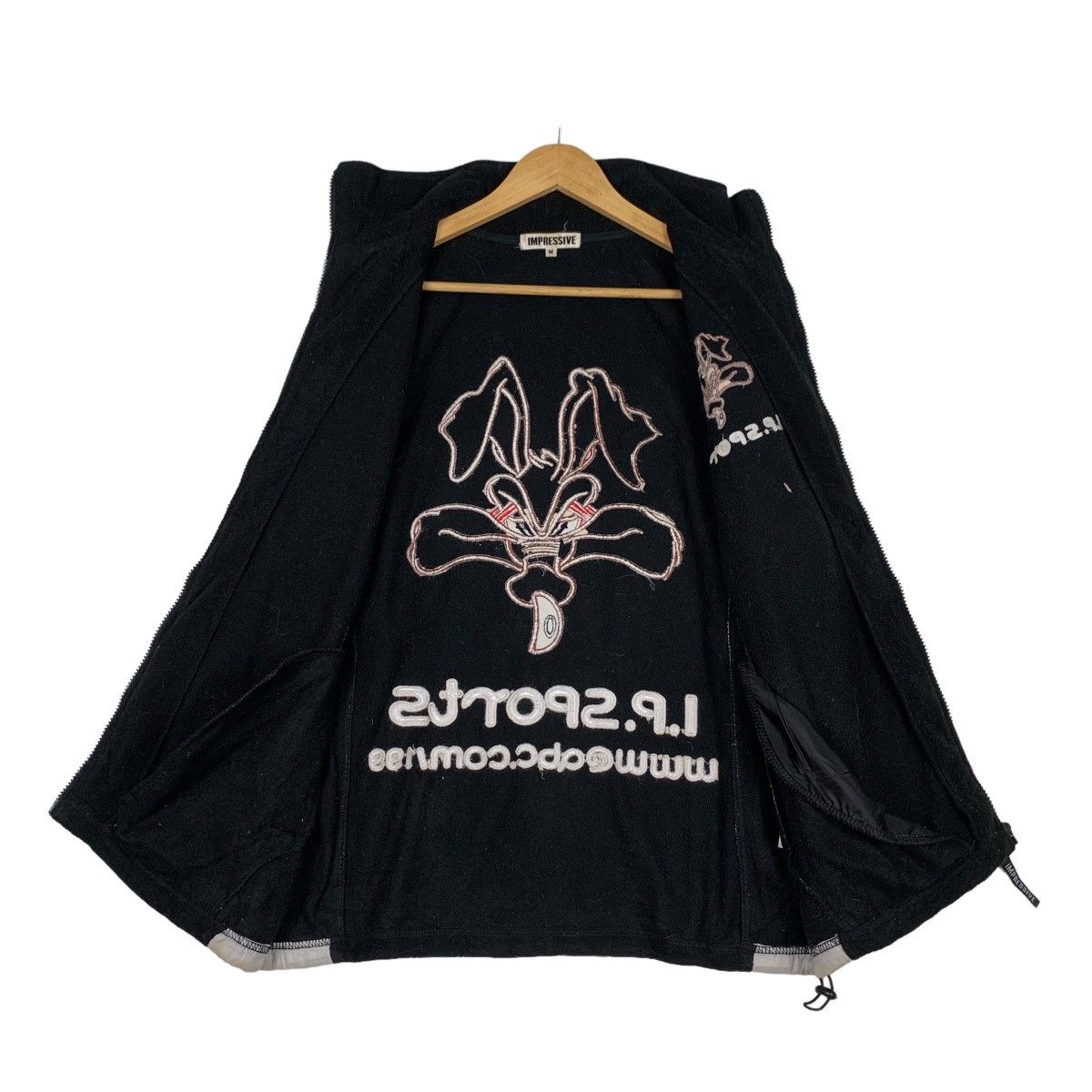 Japanese Brand IMPRESSIVE IP Sports Bunny Face Fleece Jacket #1078-C49 Size US M / EU 48-50 / 2 - 12 Thumbnail