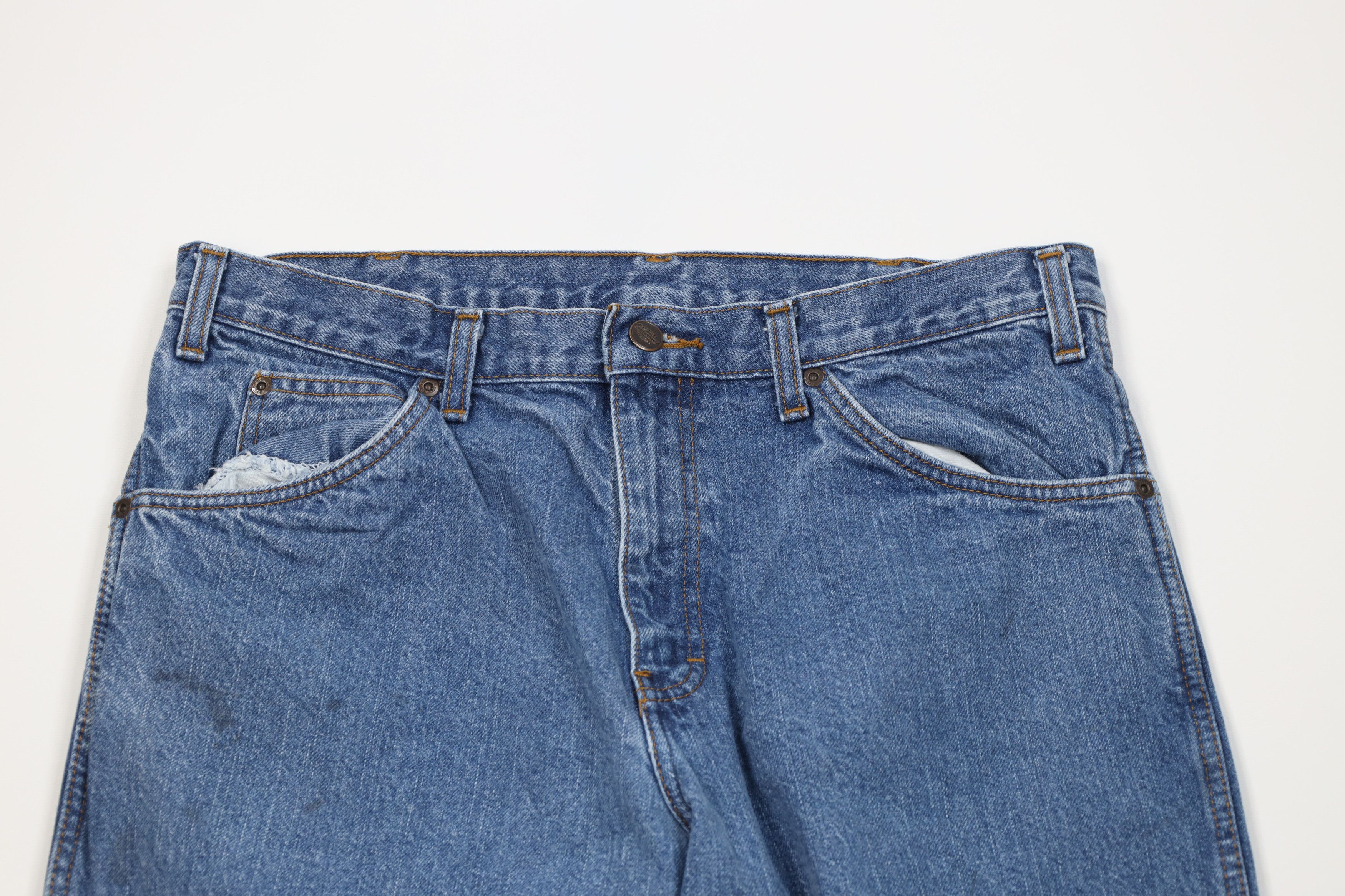 Dickies Vintage Y2K Dickies Relaxed Fit Wide Leg Denim Jeans Blue Size US 34 / EU 50 - 2 Thumbnail