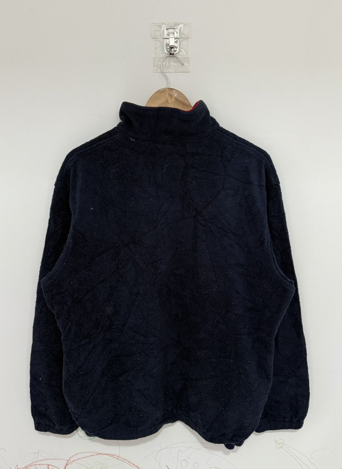 Polo Ralph Lauren Vintage Polo Ralph Lauren Dark Blue Fleece Half Zipper Shirt Size US M / EU 48-50 / 2 - 2 Thumbnail