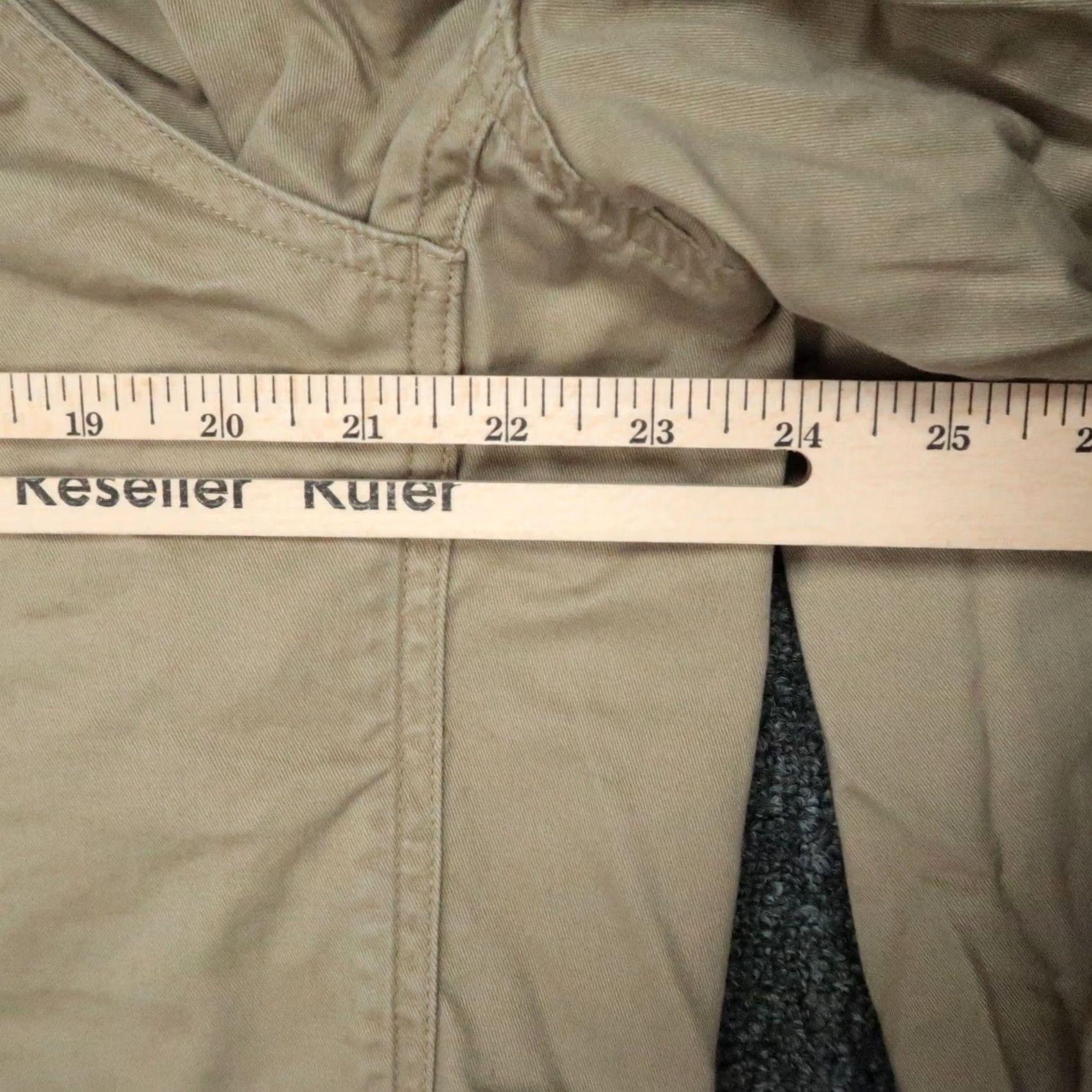 CO Duluth Blazer Mens L Beige Cotton Lined Mid-Length Button Pocketed Casual Workwear 90s Style Mens Size 42R - 5 Thumbnail