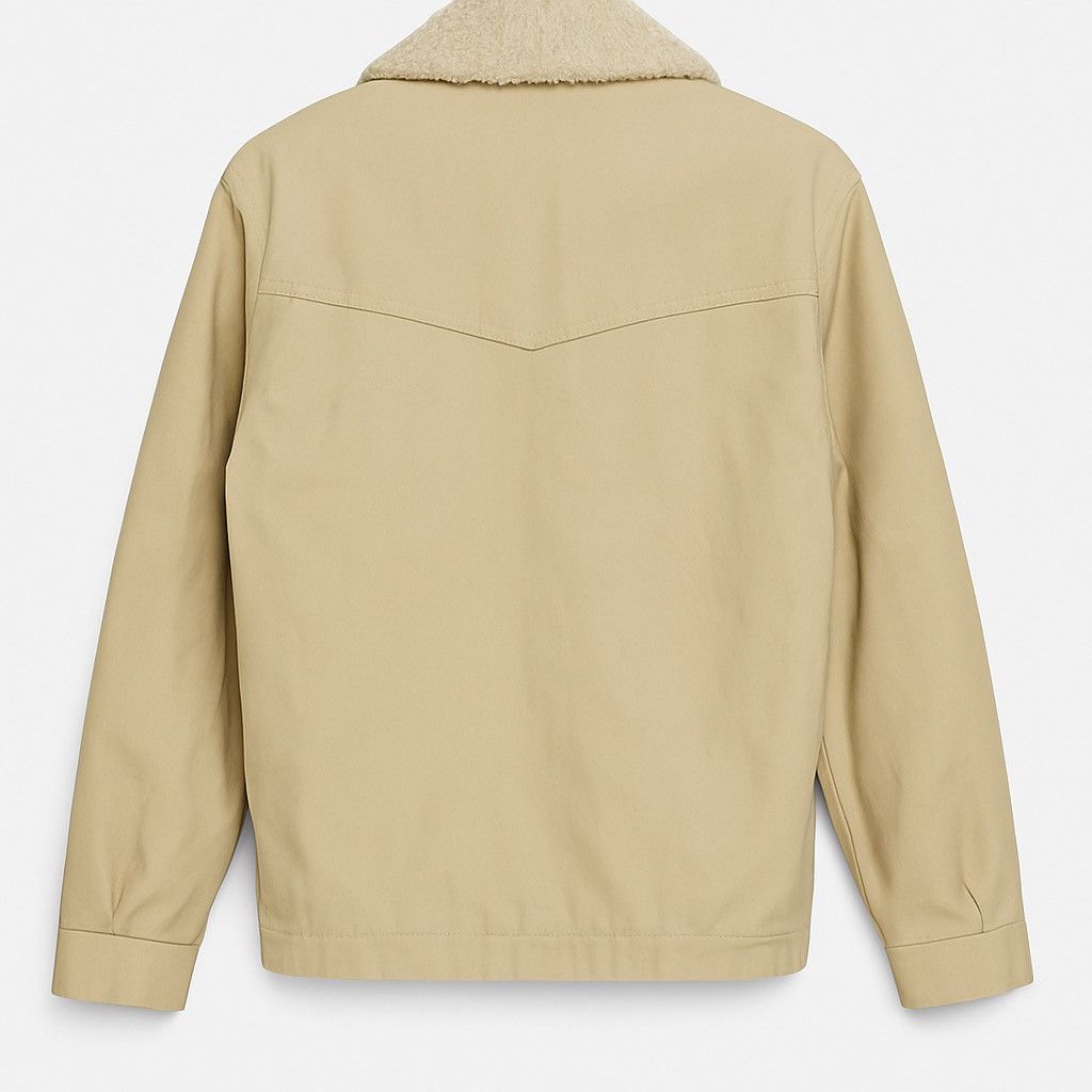 Van Vintage VAN Boys Sherpa Collar Beige Utility Jacket – 1980s Size US S / EU 44-46 / 1 - 2 Thumbnail