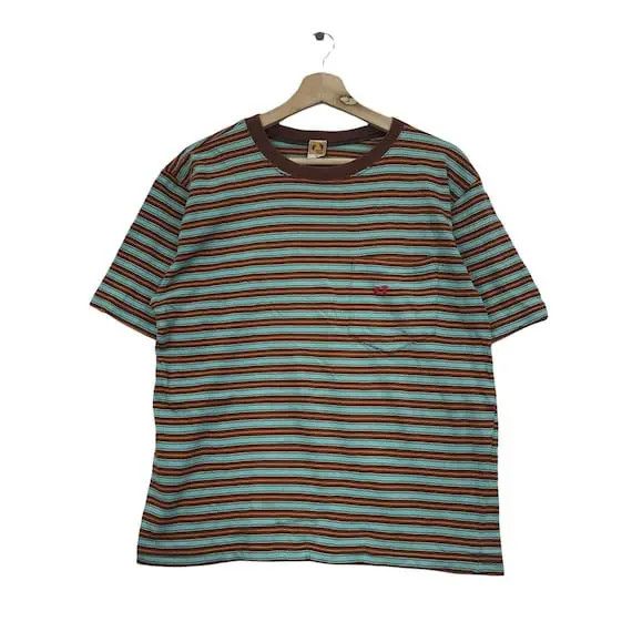 Hang Ten Vtg HANG TEN SURFING Striped Yellow Tag Pocket Tee Shirt Size US M / EU 48-50 / 2 - 1 Thumbnail
