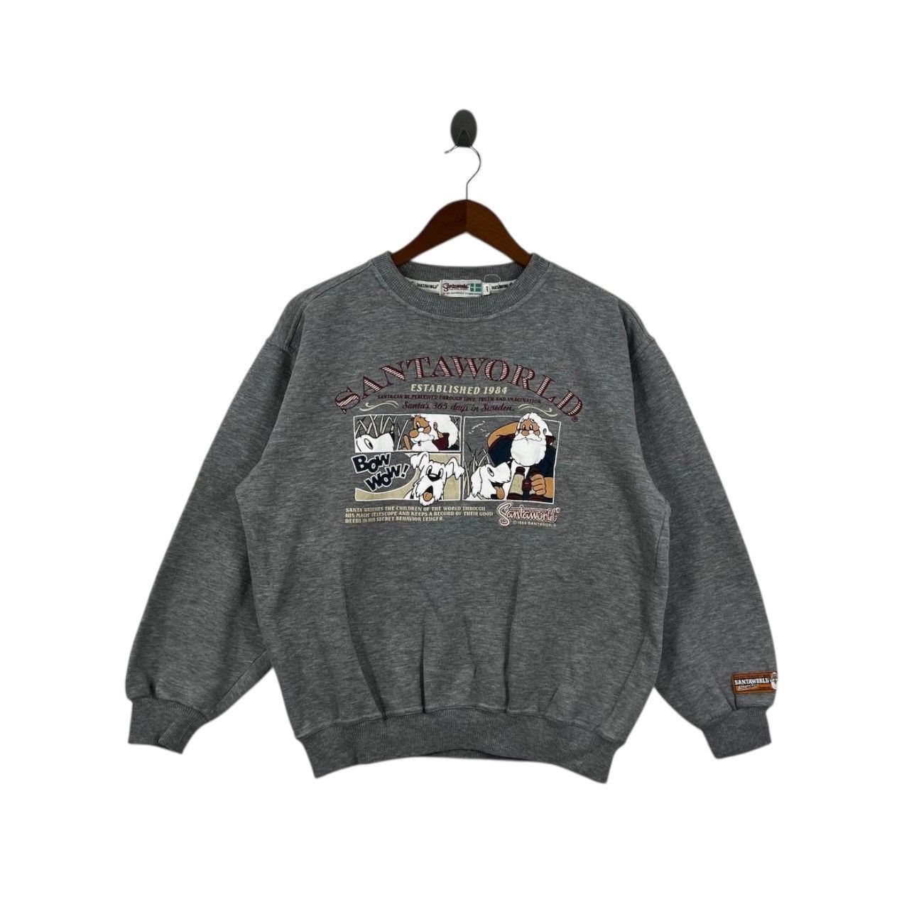 Vintage Vintage 1984 SANTAWORLD CAPTAIN Bow Wow Dog Sweatshirt Size L / US 10 / IT 46 - 1 Thumbnail