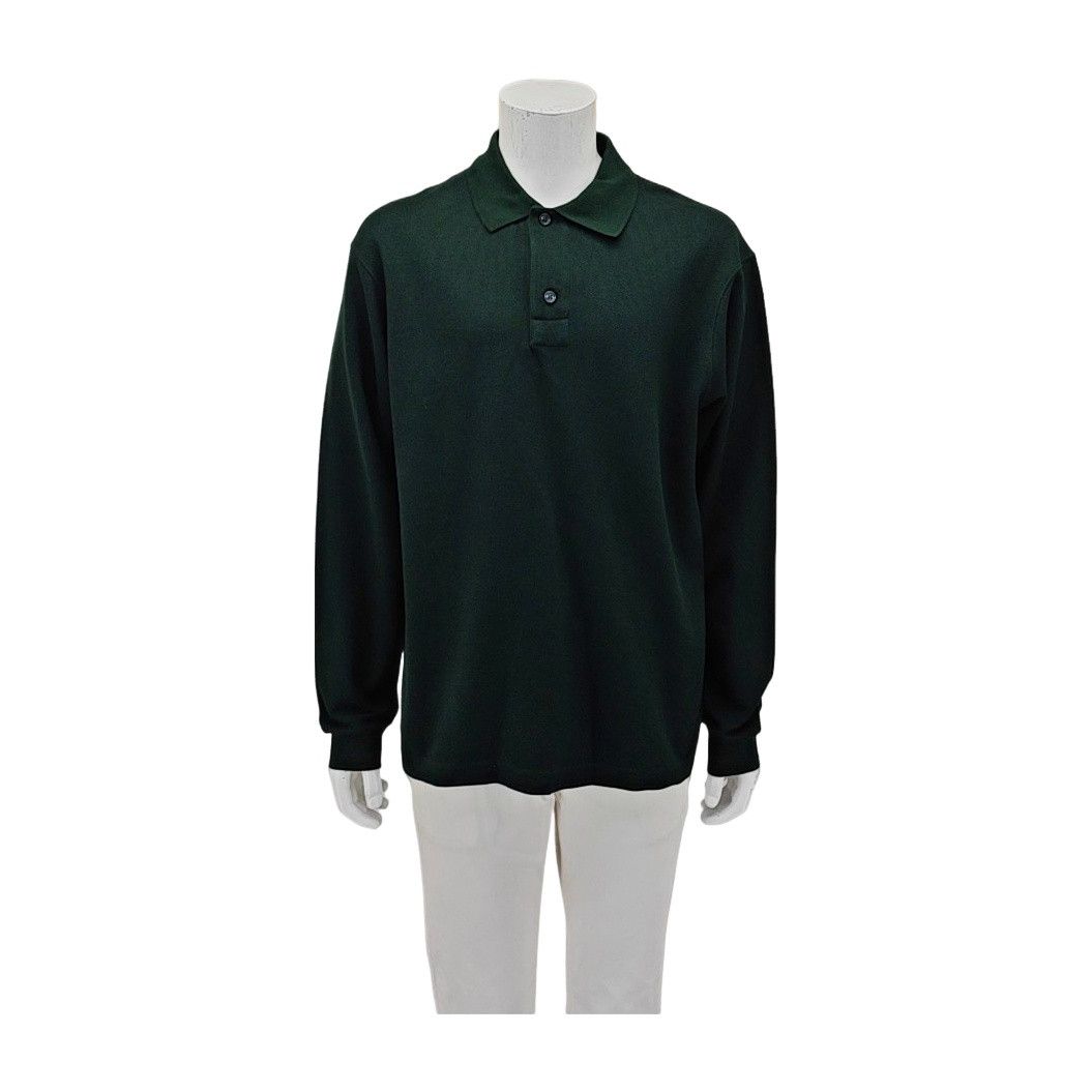Burberry Burberry Long Sleeve Cotton Polo Shirt L Size US L / EU 52-54 / 3 - 1 Thumbnail