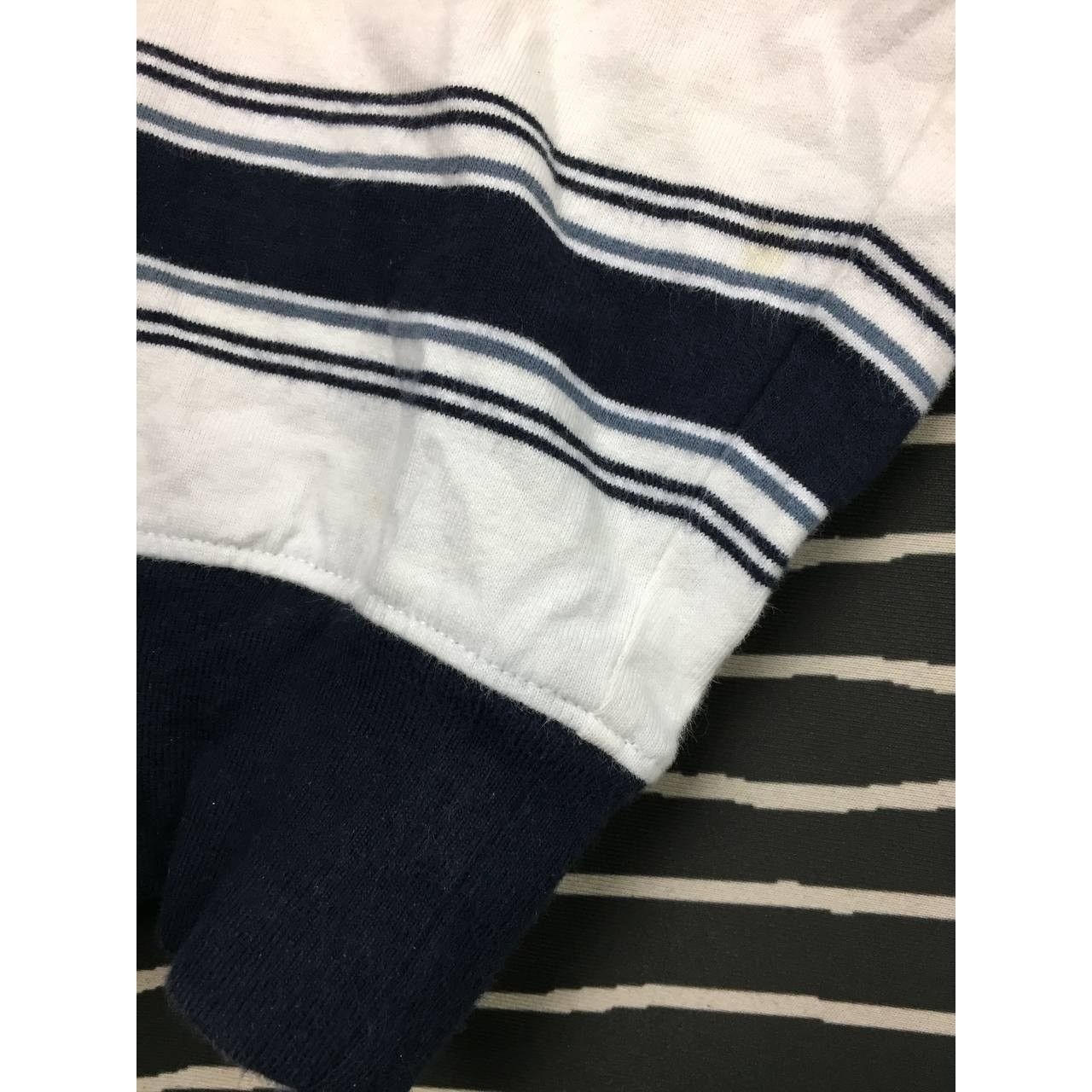 Ebbets Field Flannels × Vintage Vtg Authentic Ebbets Field Flannels Striped Longsleeve Tee Size US XL / EU 56 / 4 - 7 Thumbnail