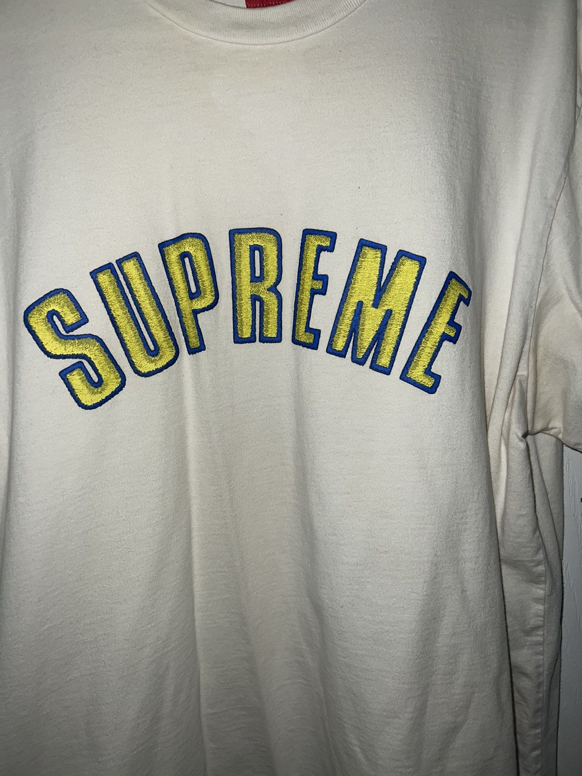 Supreme Supreme arc logo tee used xl | Grailed