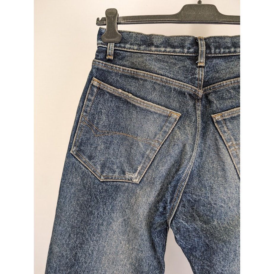 Balenciaga o1rshd1 Q:2 / Relaxed Jeans Denim Indigo in Deep Blue Size US 31 - 16 Thumbnail