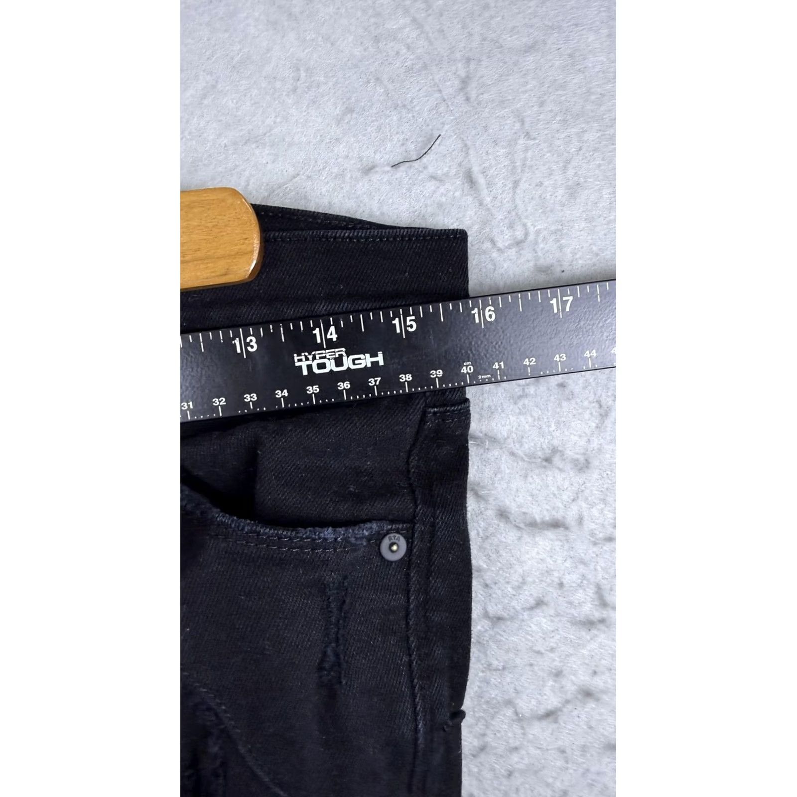 Rta RTA Jeans Mens 32 31 Black Skinny Distressed Stretch Denim Made USA Size US 32 / EU 48 - 5 Thumbnail