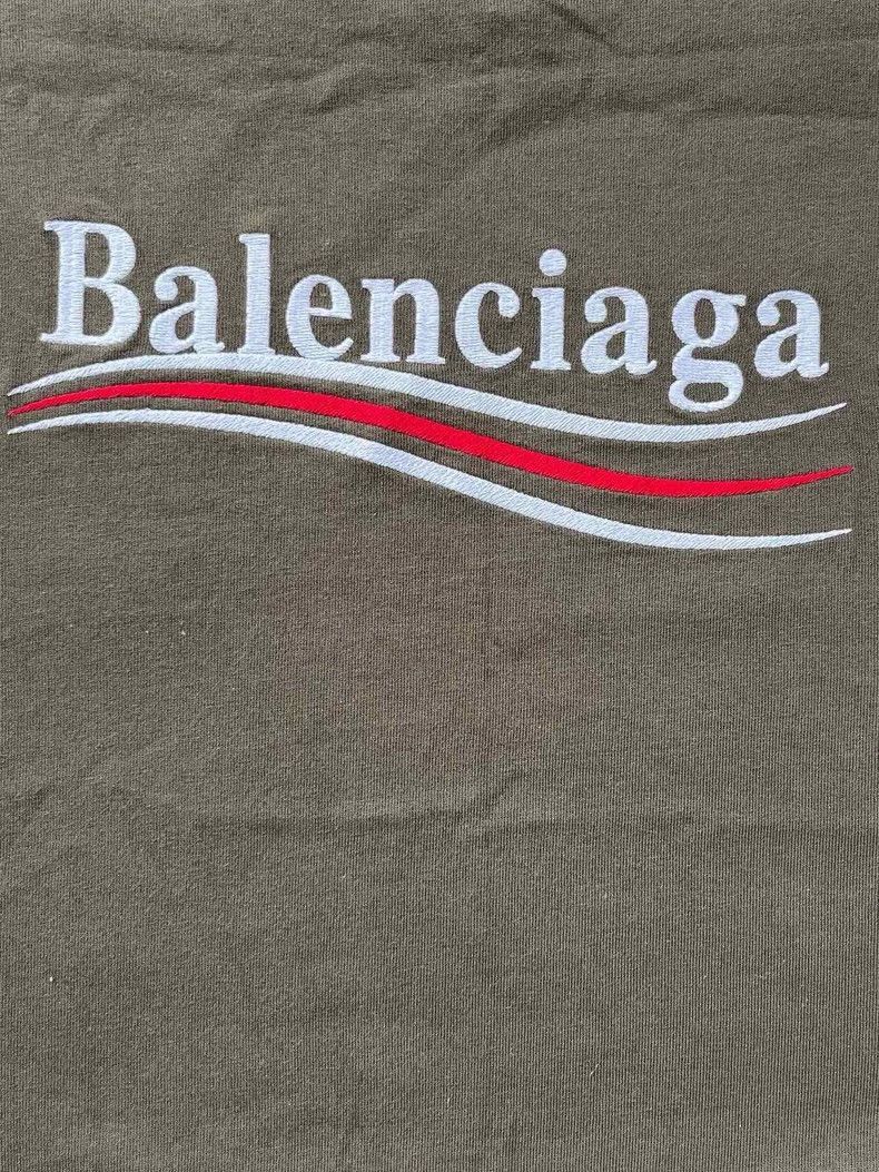 Balenciaga Balenciaga balenciaga logo print oversized tshirt green -2 Size US XL / EU 56 / 4 - 4 Thumbnail