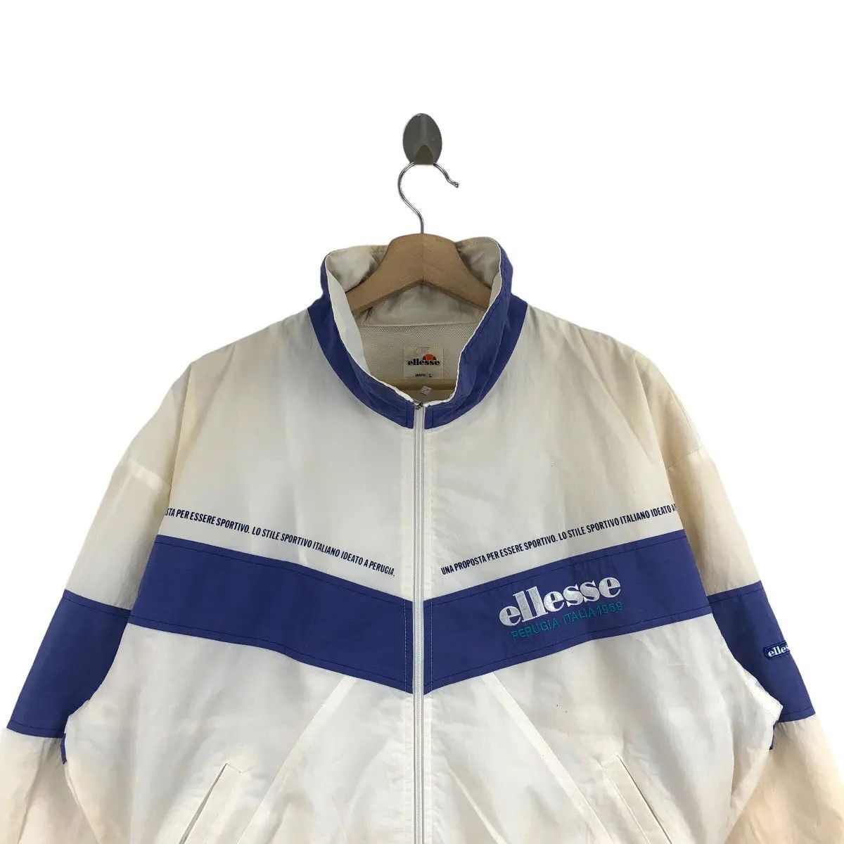 Ellesse Vtg ELLESSE PERUGIA ITALIA 1959 Jaspo Jacket Outdoor Tennis Size L / US 10 / IT 46 - 2 Thumbnail