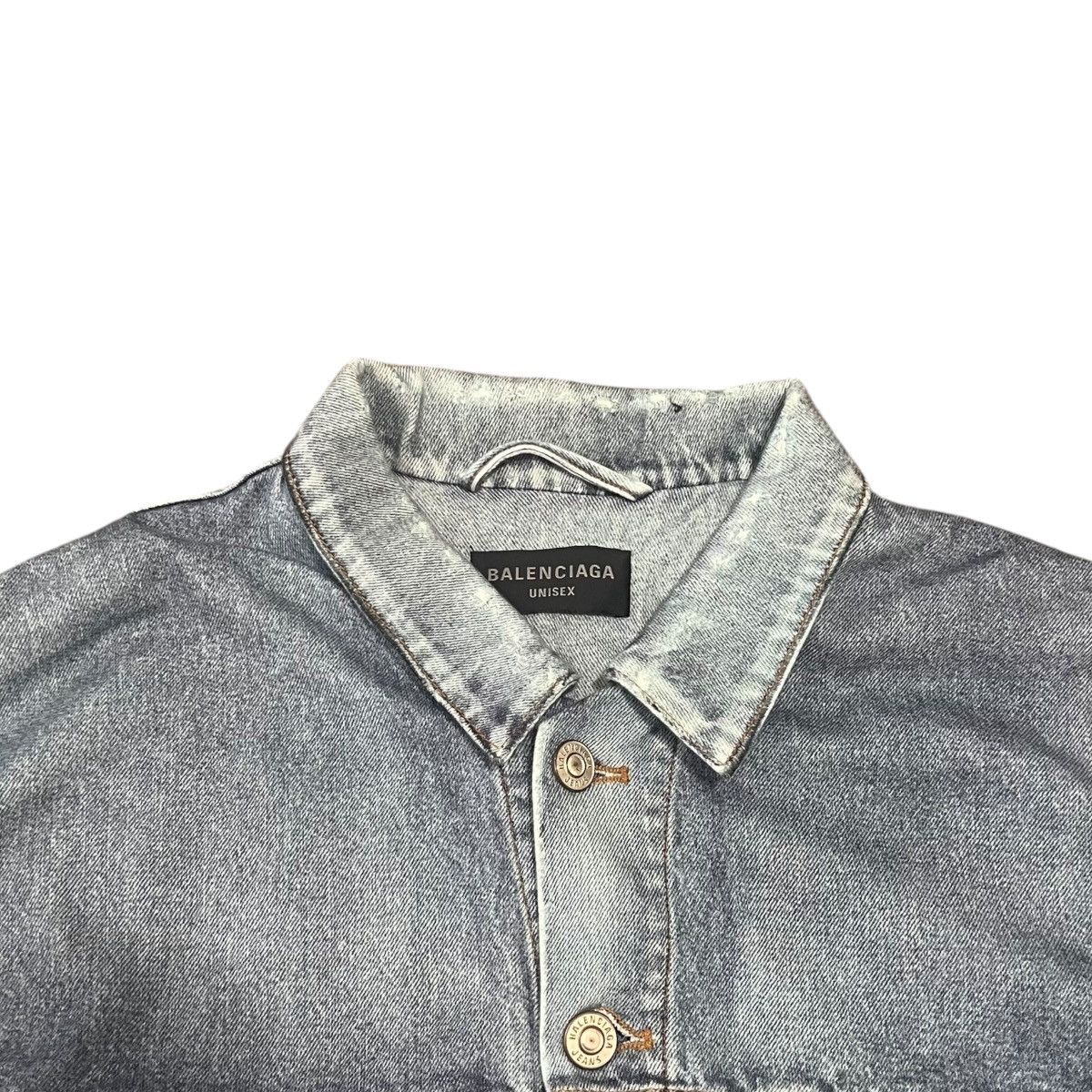 Balenciaga BALENCIAGA 2022AW Trompe-l’œil Heavy Cotton Jersey Denim Set Size US XS / EU 42 / 0 - 5 Thumbnail