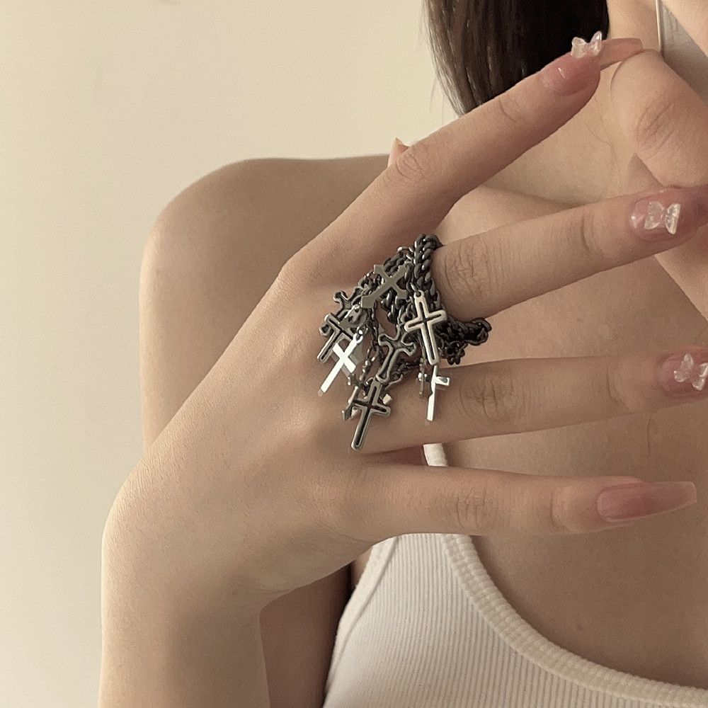 Designer × Japanese Brand × Vintage Hip Hop Multi-Layer Ring Size ONE SIZE - 3 Thumbnail
