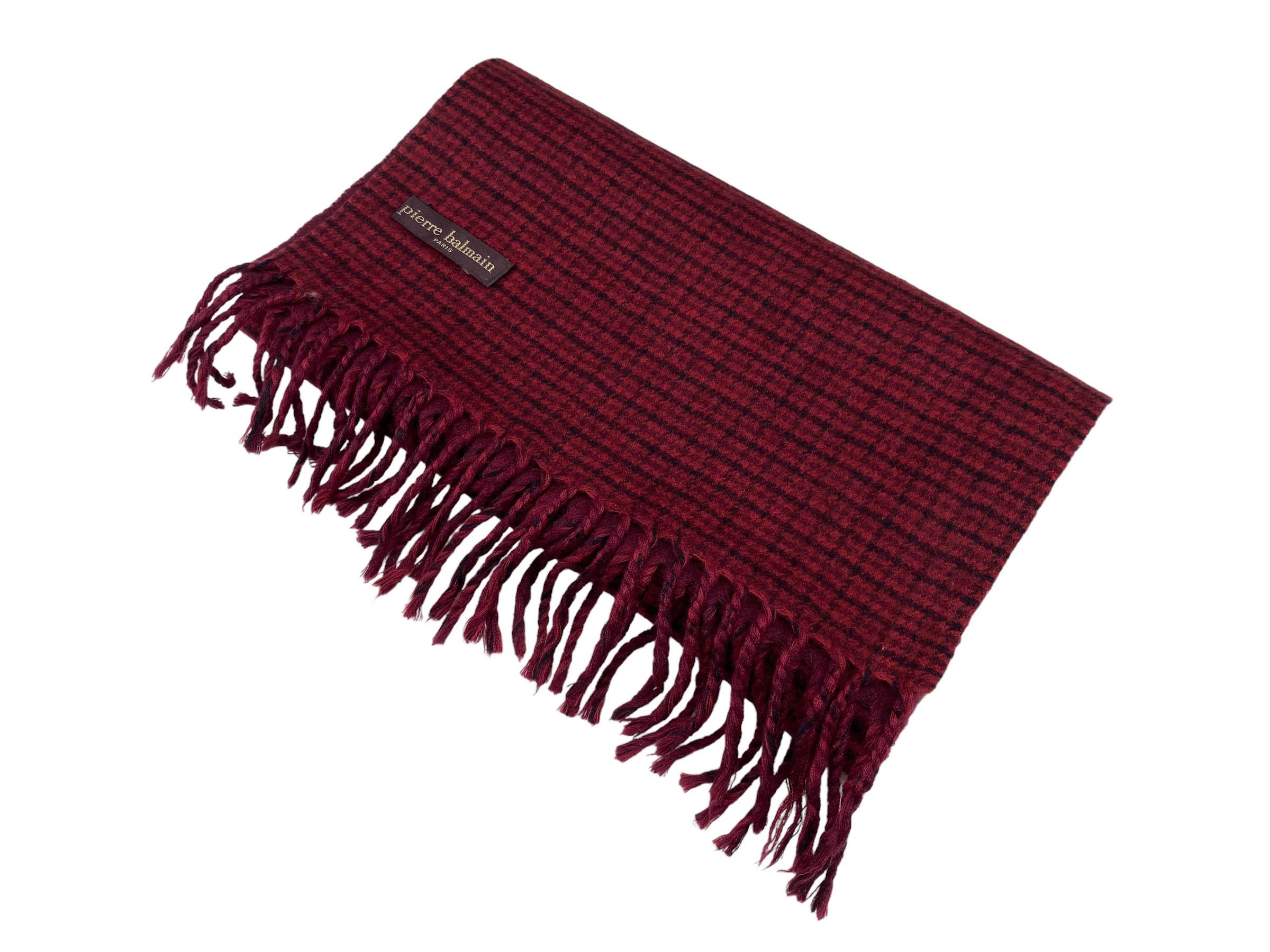 Pierre Balmain × Vintage Pierre Balmain Paris small Checkered Vintage Scarf Size ONE SIZE - 3 Thumbnail
