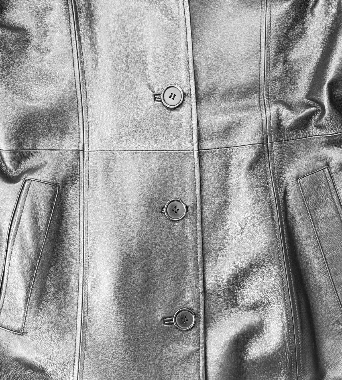 Vintage Iconic super long matrix leather coat Size M / US 6-8 / IT 42-44 - 4 Thumbnail