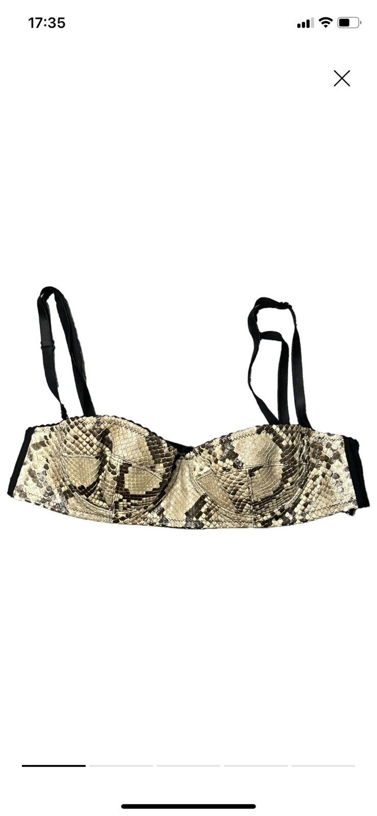 Dolce & Gabbana Dolce&Gabbana bralette in pitone. Size XS / US 0-2 / IT 36-38 - 1 Thumbnail
