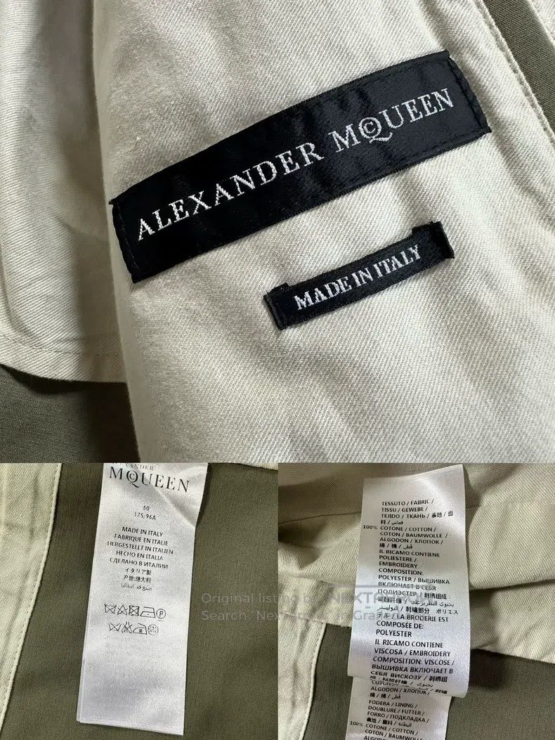 Alexander McQueen ALEXANDER MCQUEEN Military Green Embroidered Logo Workwear Size US M / EU 48-50 / 2 - 9 Thumbnail