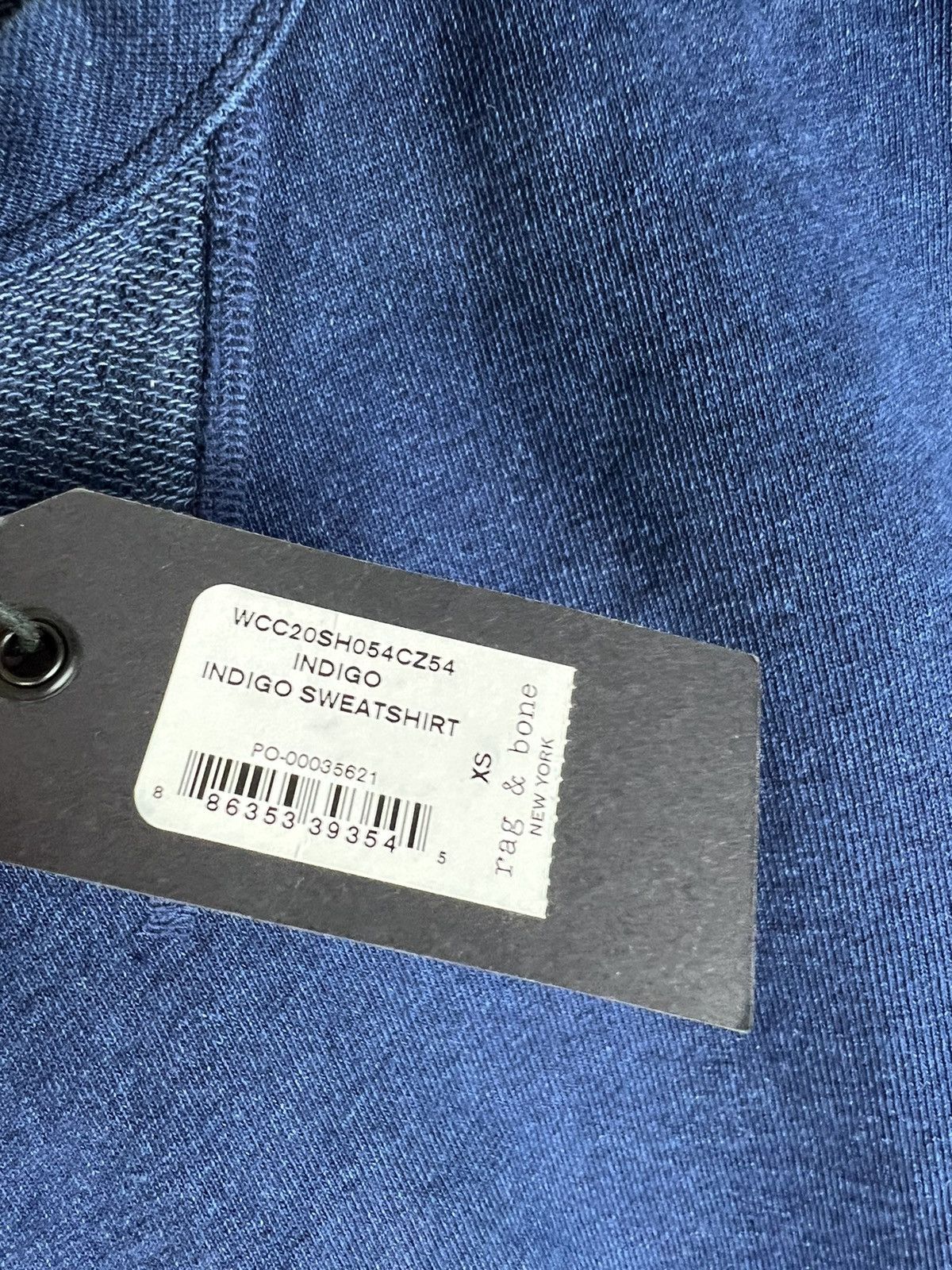 Rag & Bone Rag & Bone designer DSWT women’s indigo boxy sweatshirt Size XS / US 0-2 / IT 36-38 - 5 Thumbnail