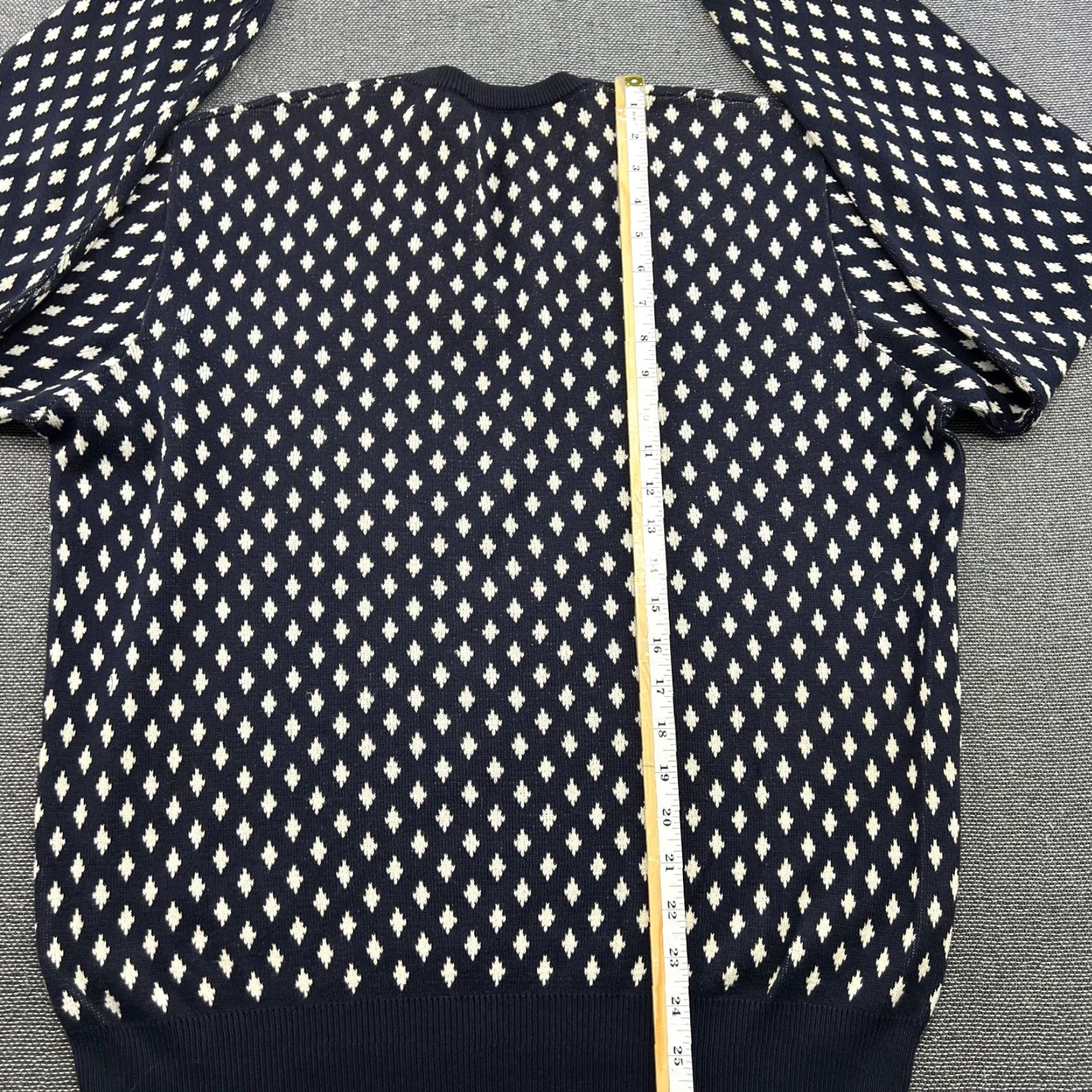 Vintage Boggi Milano Sweater XL Blue White Cotton V-Neck Pullover Men Size US XL / EU 56 / 4 - 6 Thumbnail