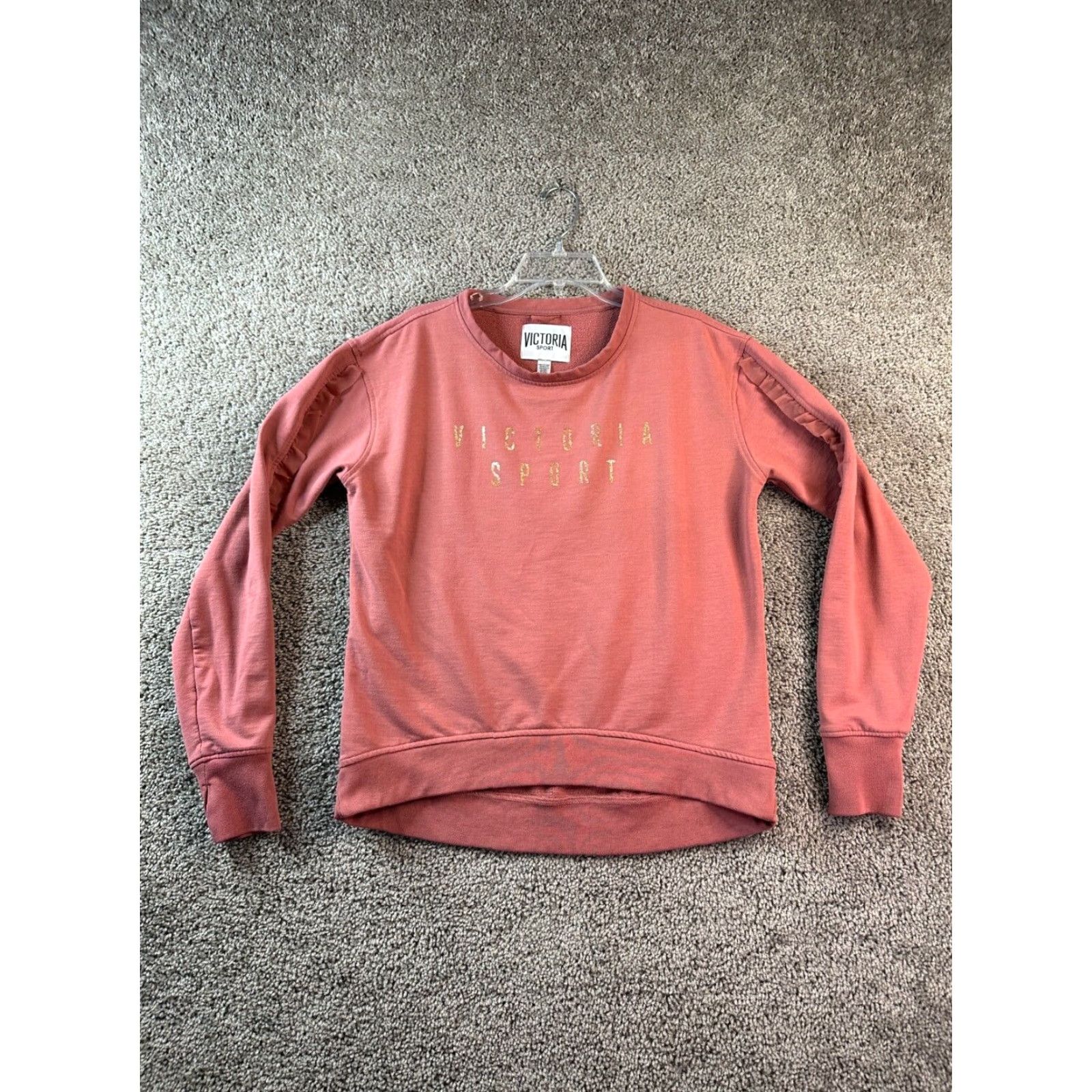 Victoria's Secret Victoria's Secret Sport Sweatshirt Womens Small Pink Pullover Crewneck Logo Casual Size S / US 4 / IT 40 - 2 Thumbnail