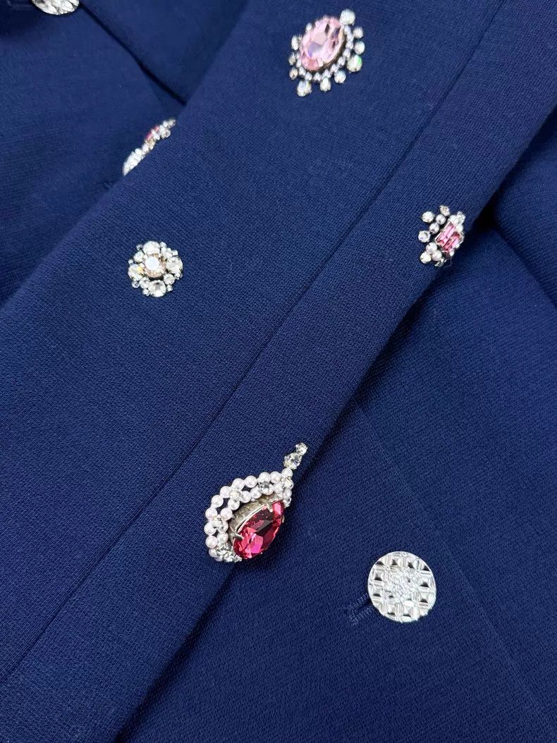 Chanel Chanel Embroidered nail jewelry stone streamer coat Size XXS / US 00 / IT 34 - 4 Thumbnail