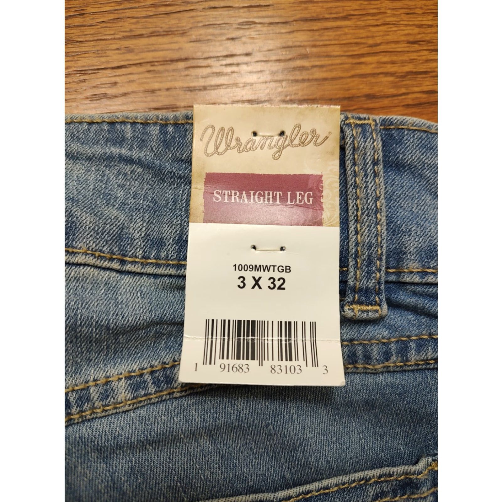 Wrangler VINTAGE Wrangler Jeans Womens 5-Pocket Straight Leg Blue Denim 28x32 Cowgirl Retro Western Womens Jeans Size 26" / US 2 / IT 38 - 4 Thumbnail