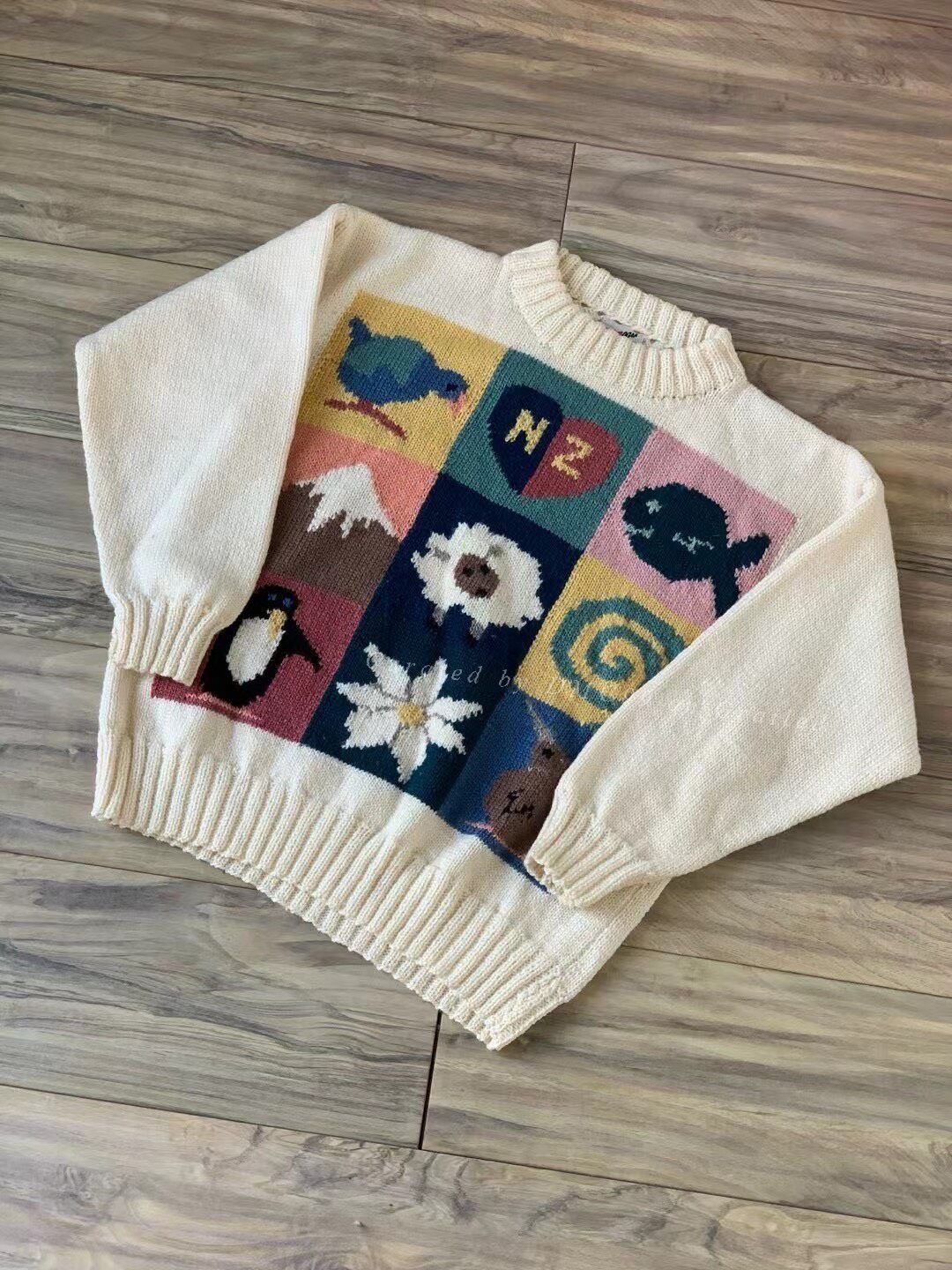 Vintage BONZ Vintage Handmade Wool Sweater Size M / US 6-8 / IT 42-44 - 1 Thumbnail